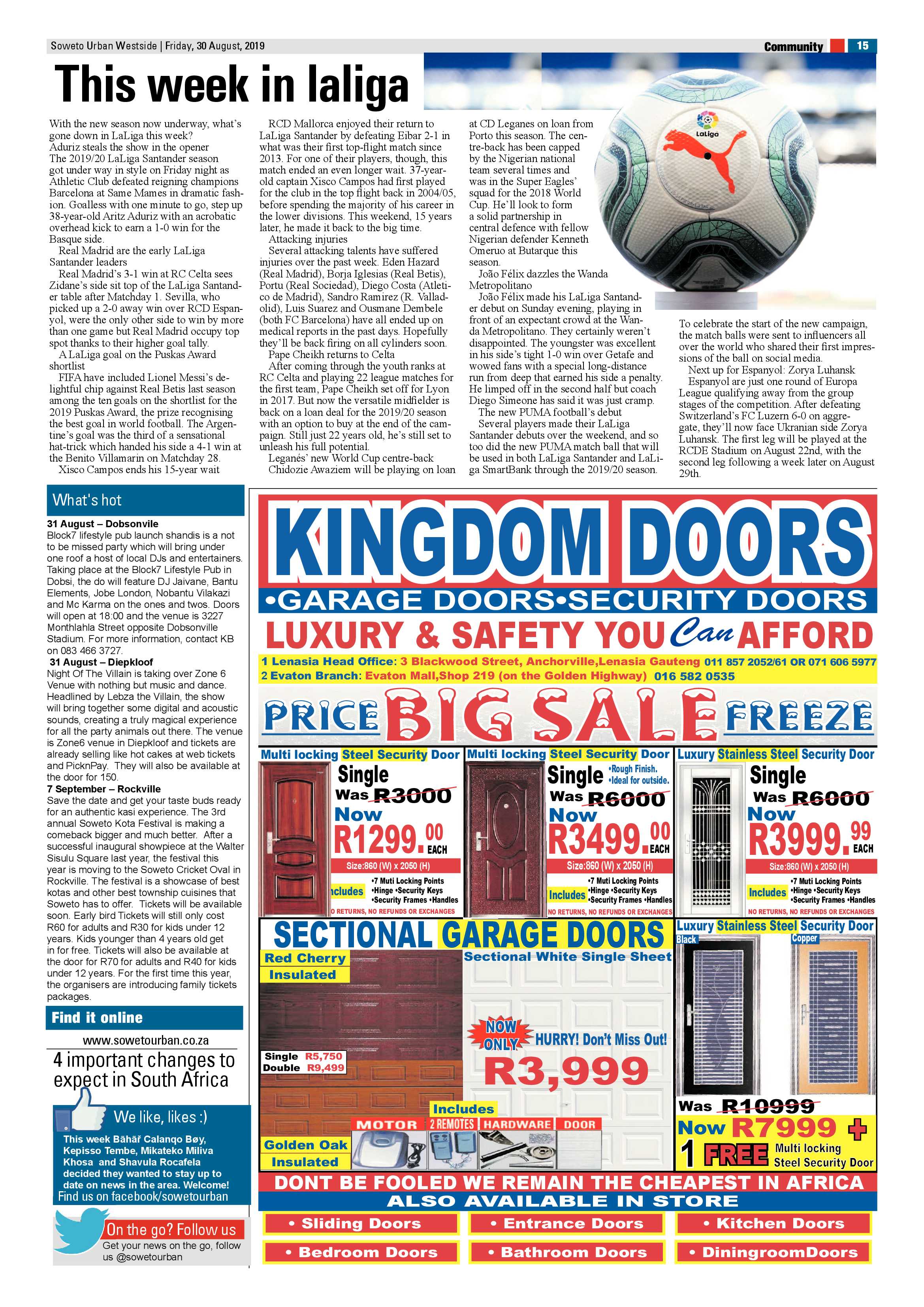Westside News – August 30, 2019 page 15