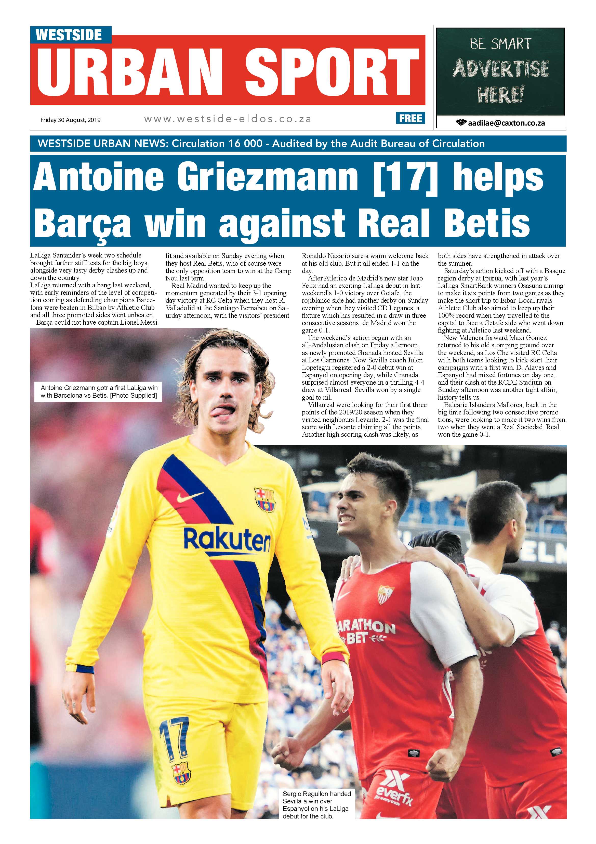 Westside News – August 30, 2019 page 16