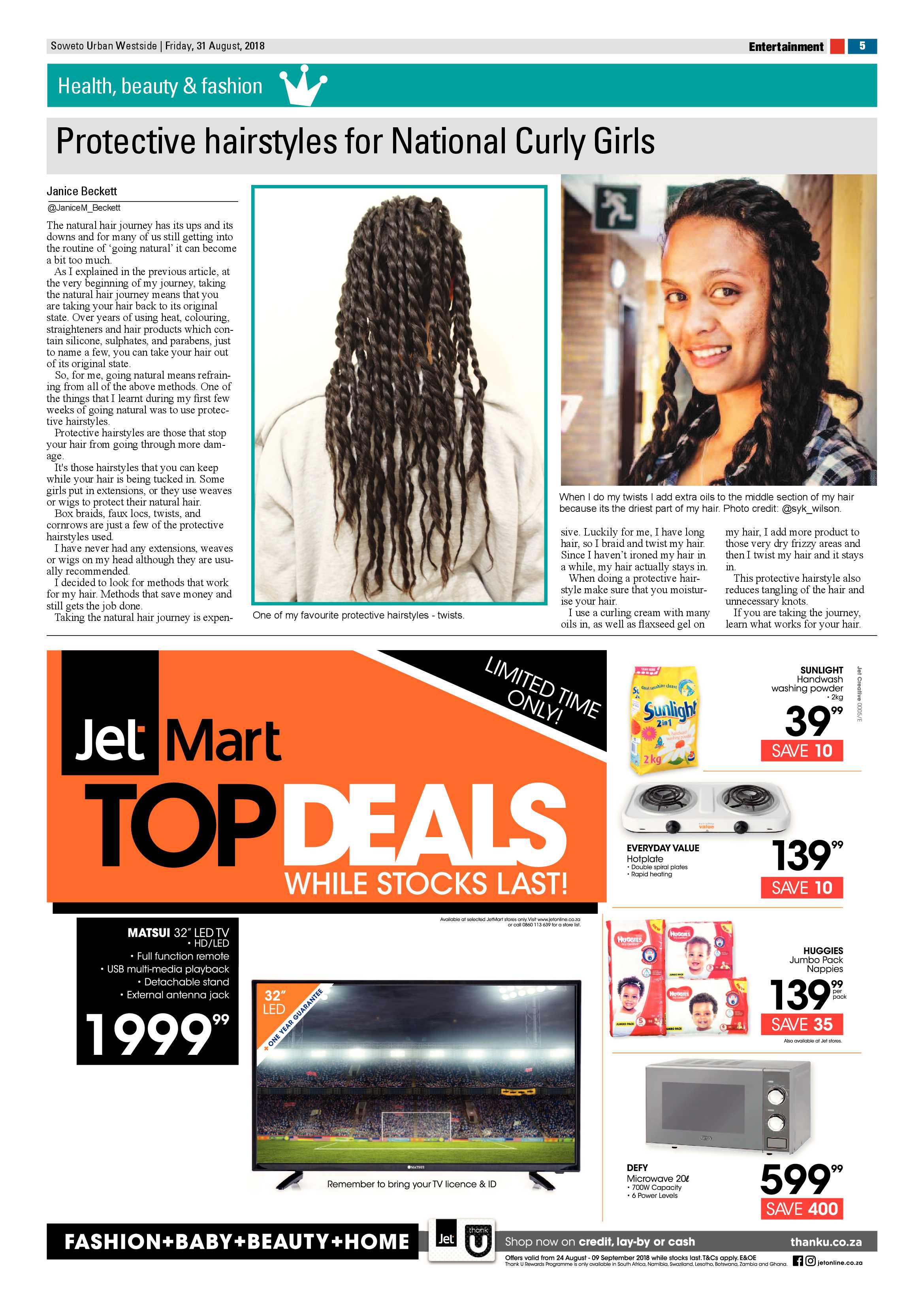 Westside – August 31, 2018 issue page 5