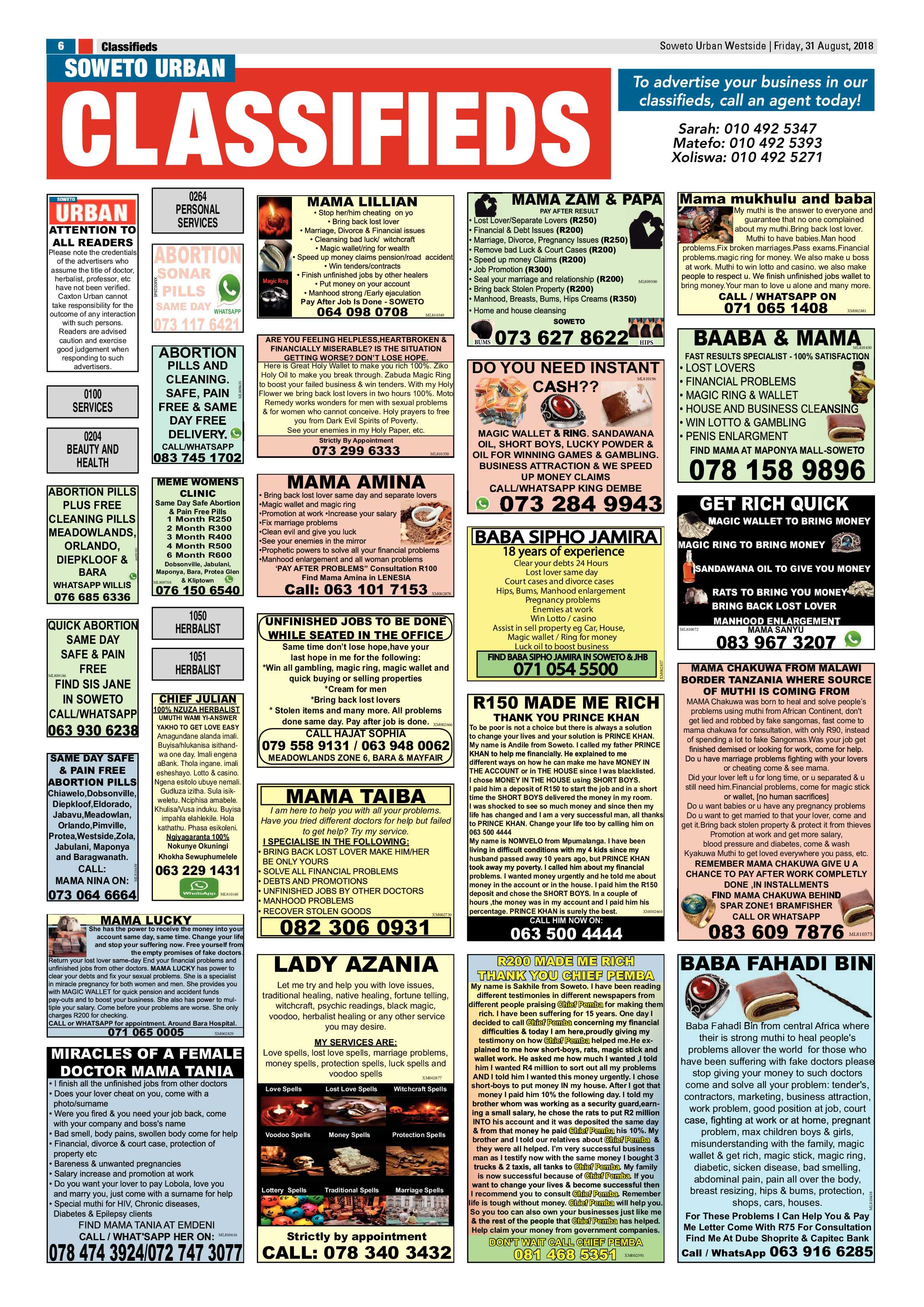 Westside – August 31, 2018 issue page 6