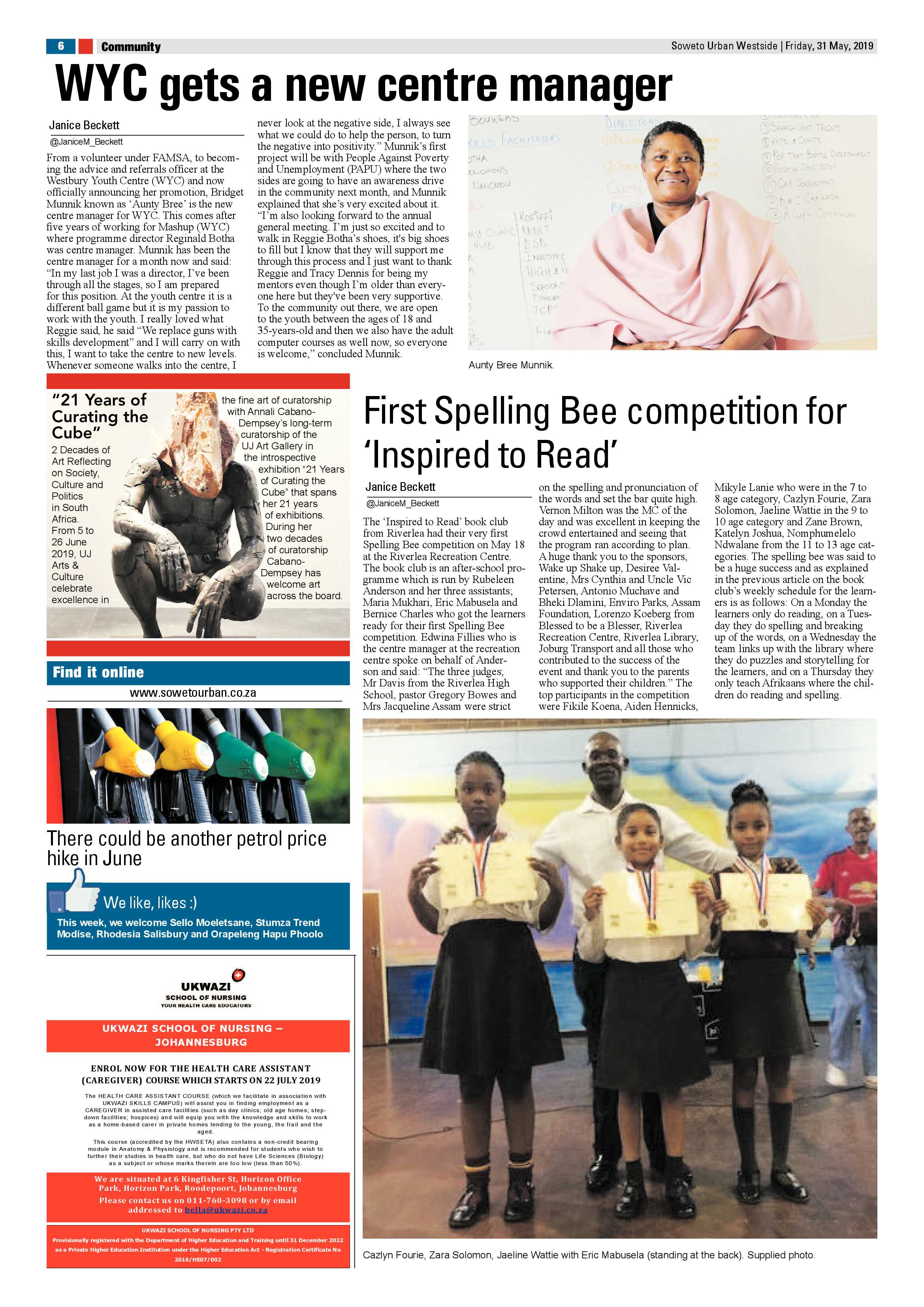 Westside News – May 31, 2019 page 6