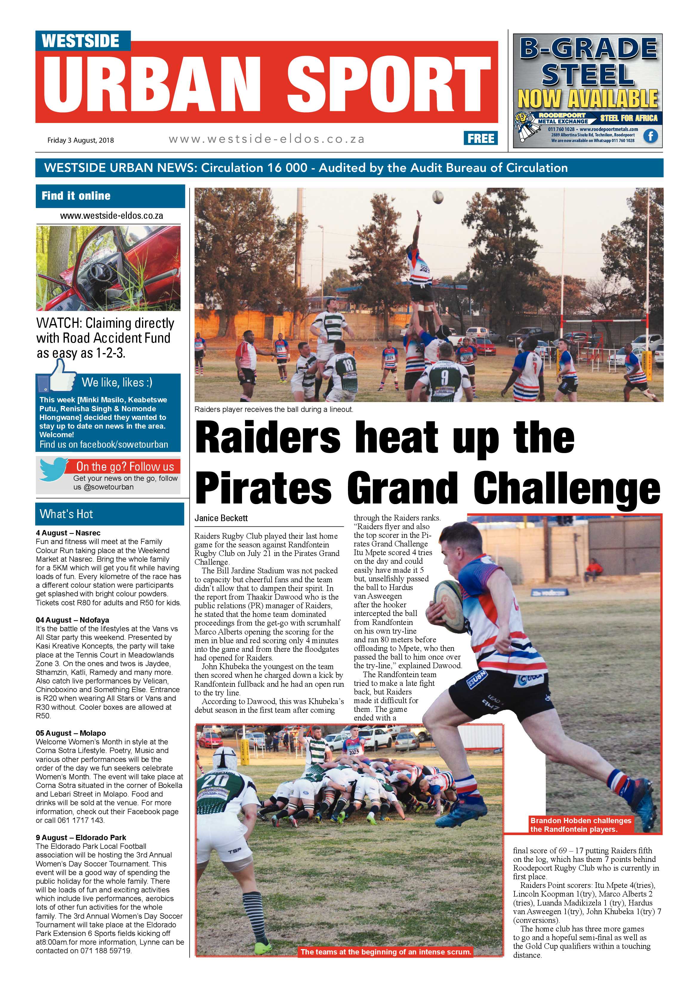 Westside – August 03, 2018 issue page 12