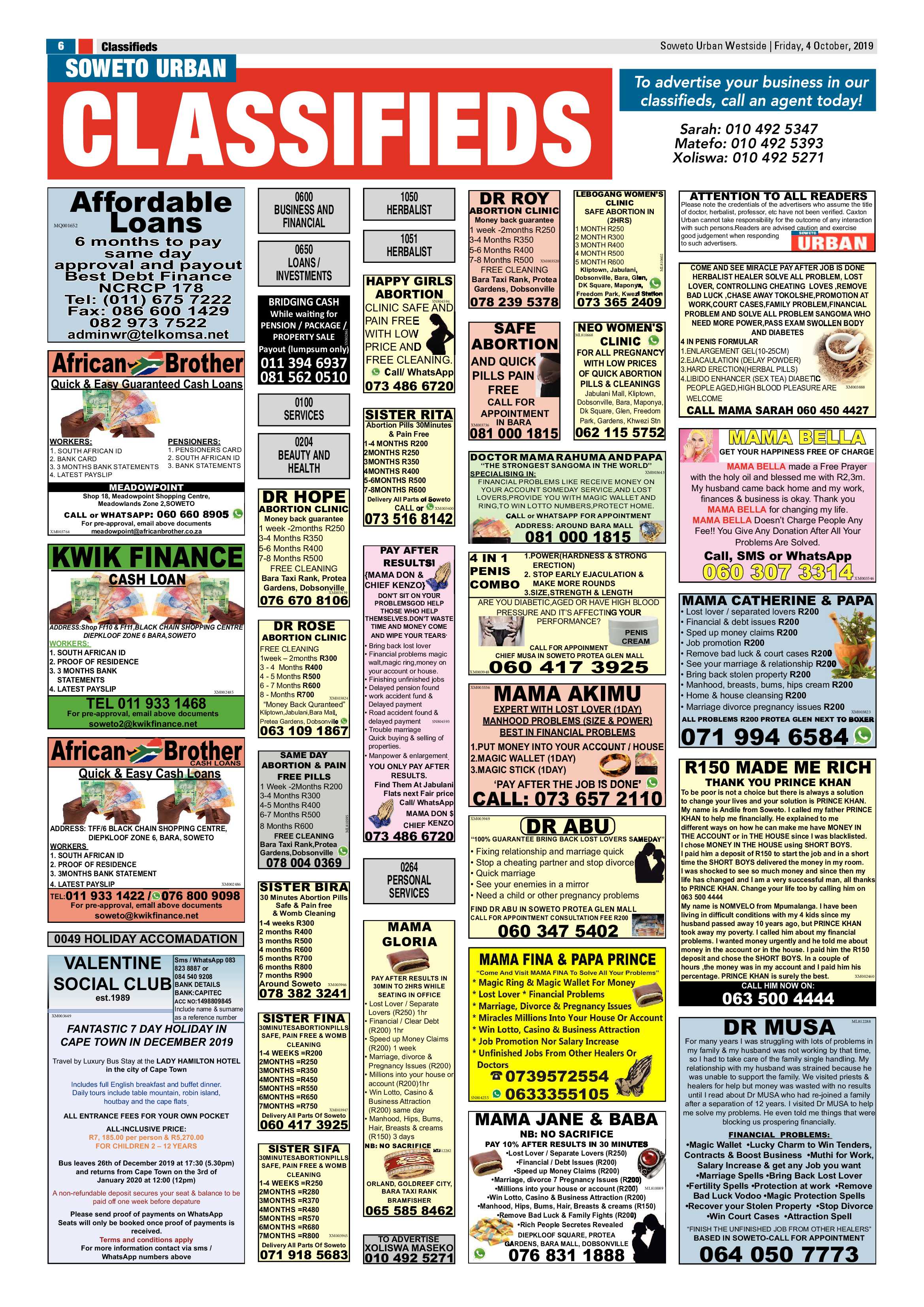 Westside News – October 4, 2019 page 6