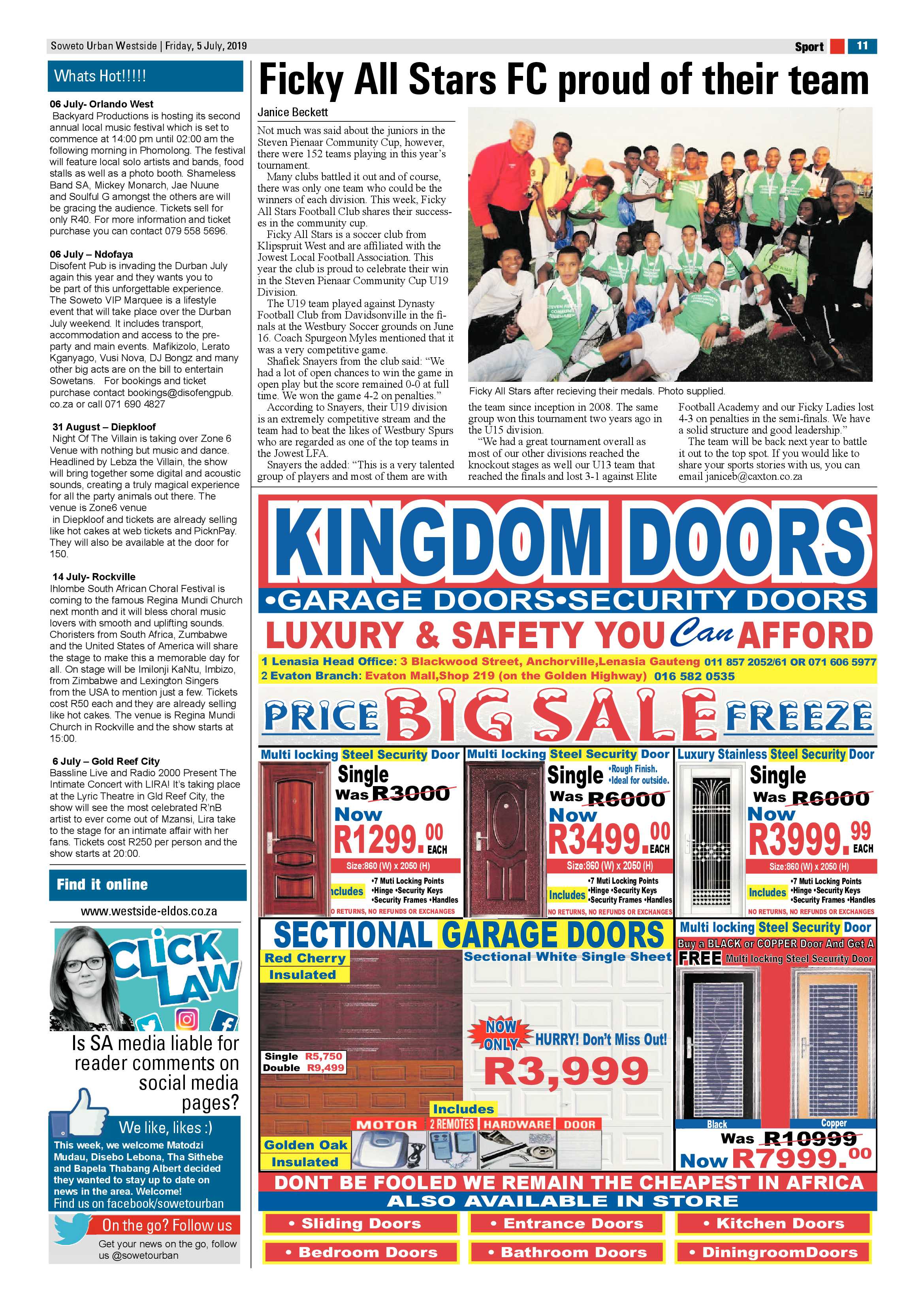 Westside News – July 05, 2019 page 11