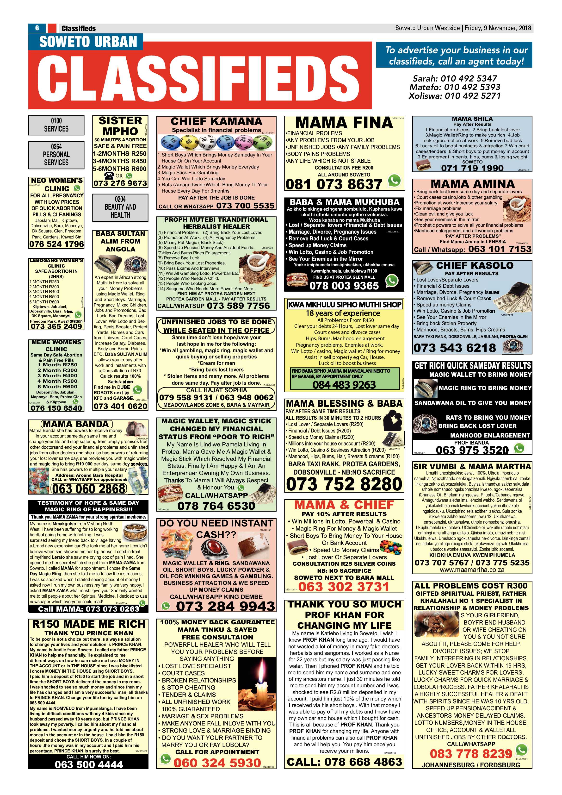 Westside – November 9, 2018 issue page 6
