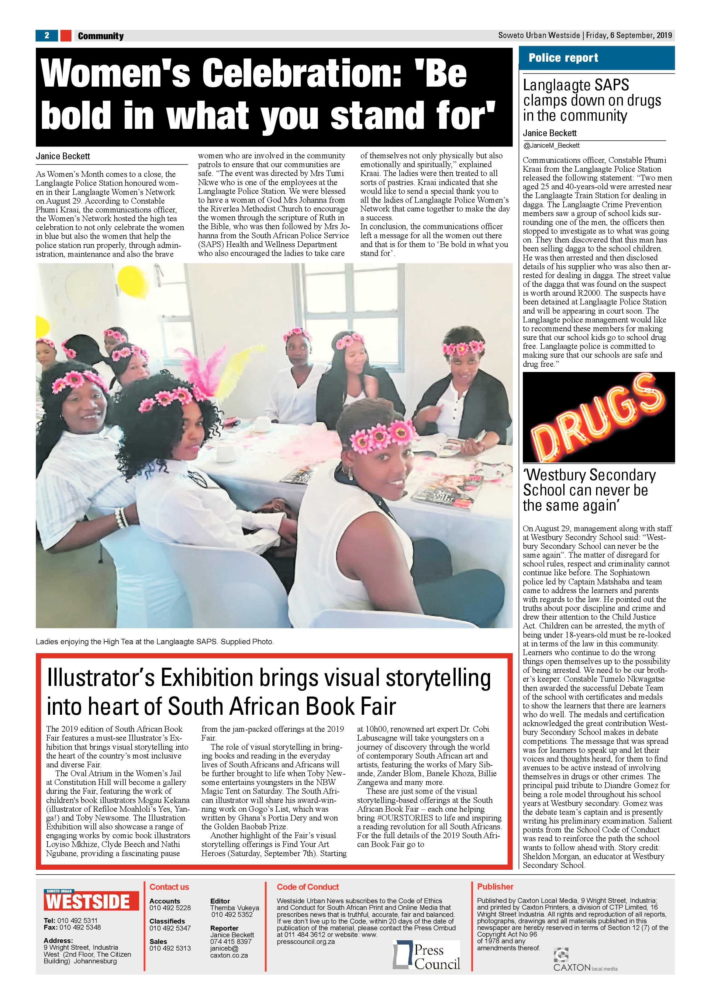 Westside News – September 06, 2019 page 2