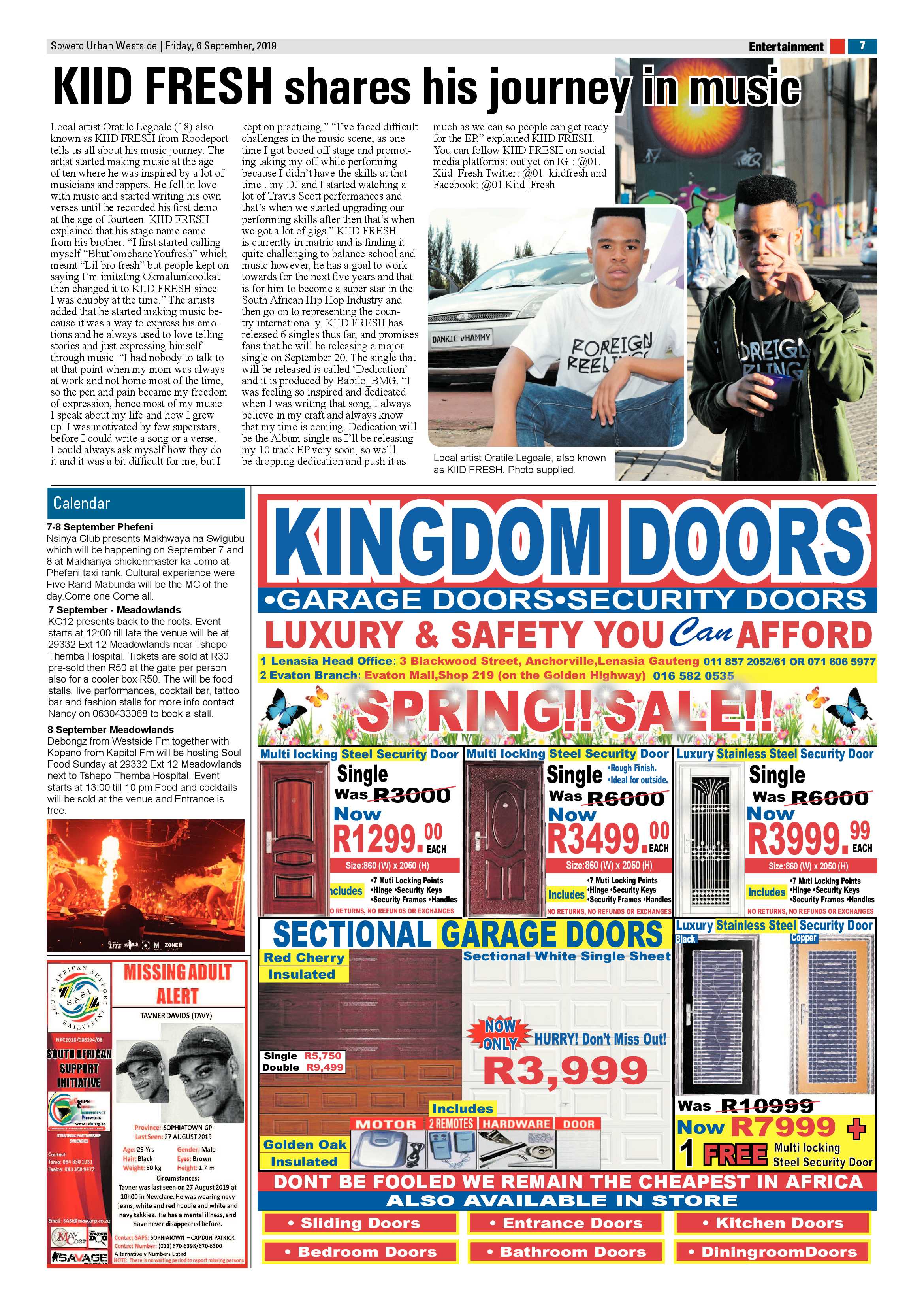 Westside News – September 06, 2019 page 7
