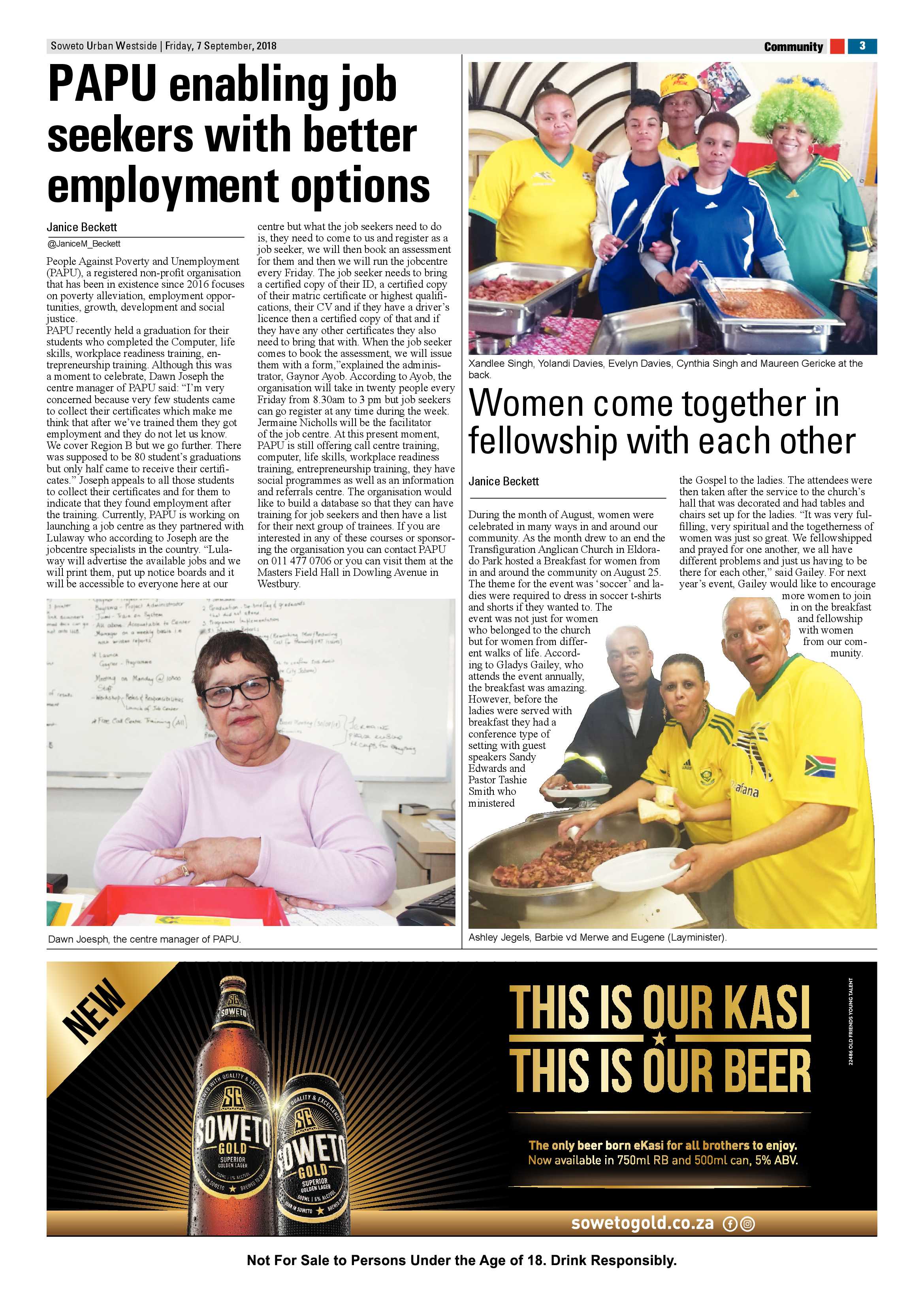 Westside – September 7, 2018 issue page 3