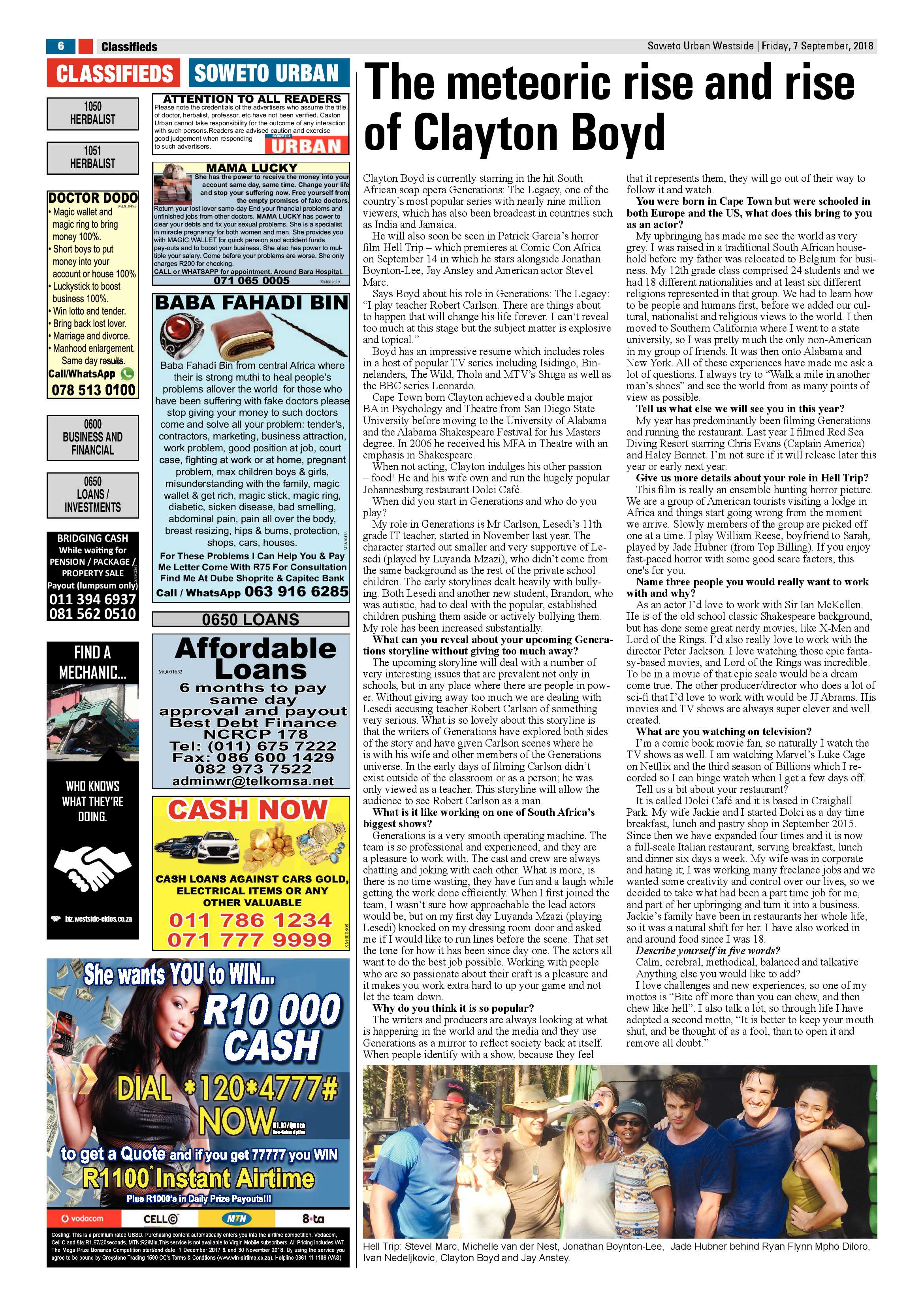 Westside – September 7, 2018 issue page 6