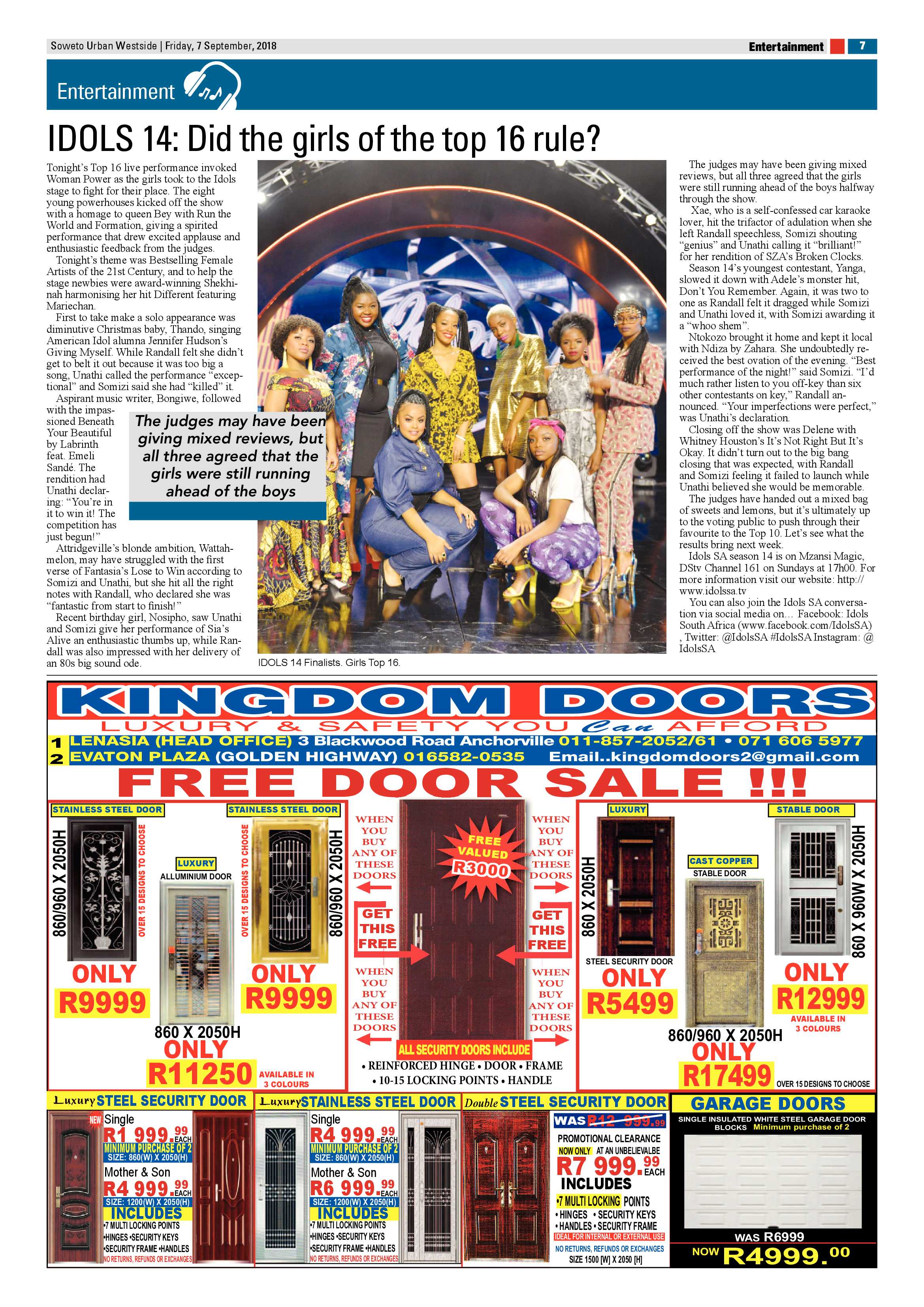 Westside – September 7, 2018 issue page 7