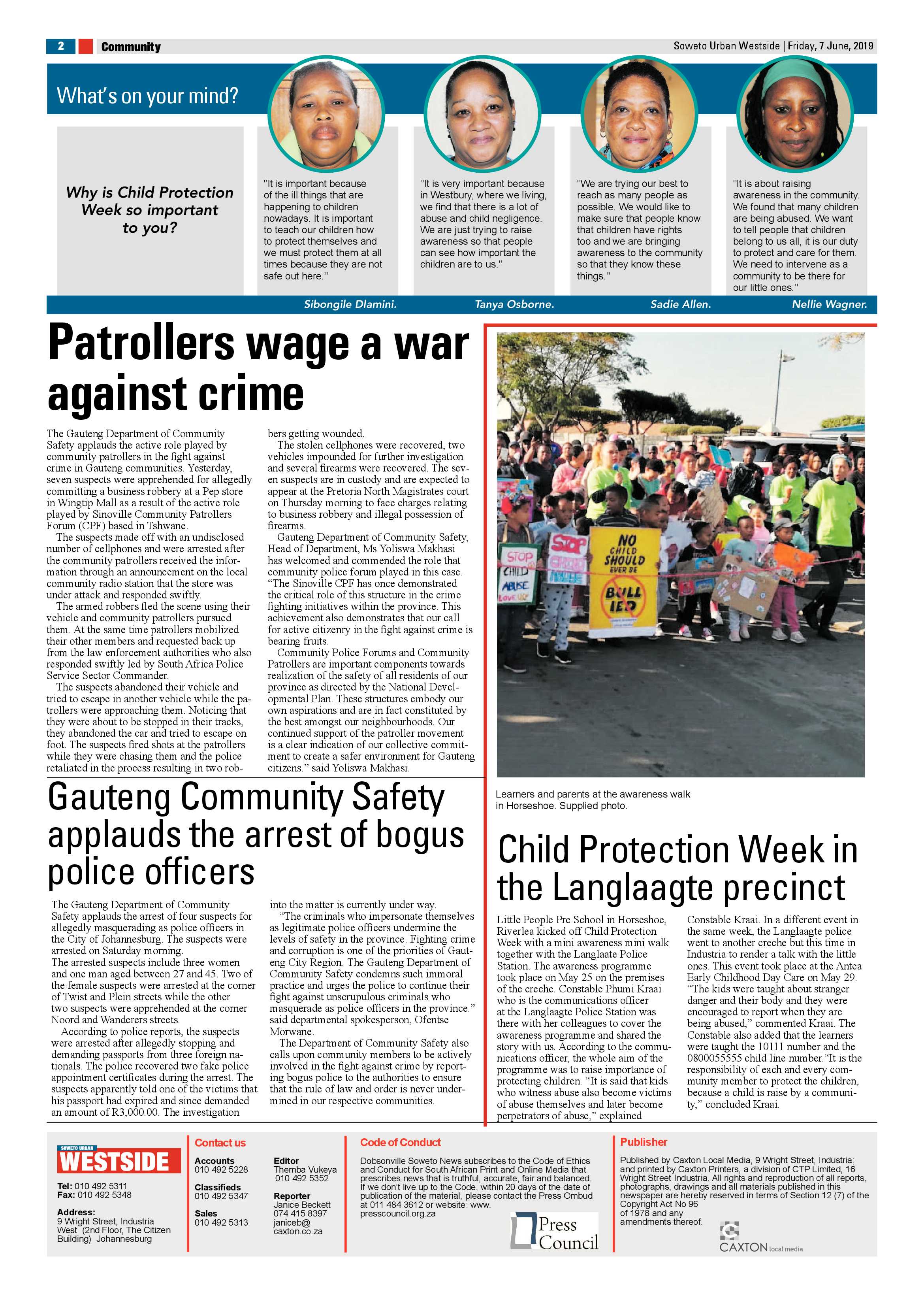 Westside News – June 07, 2019 page 2