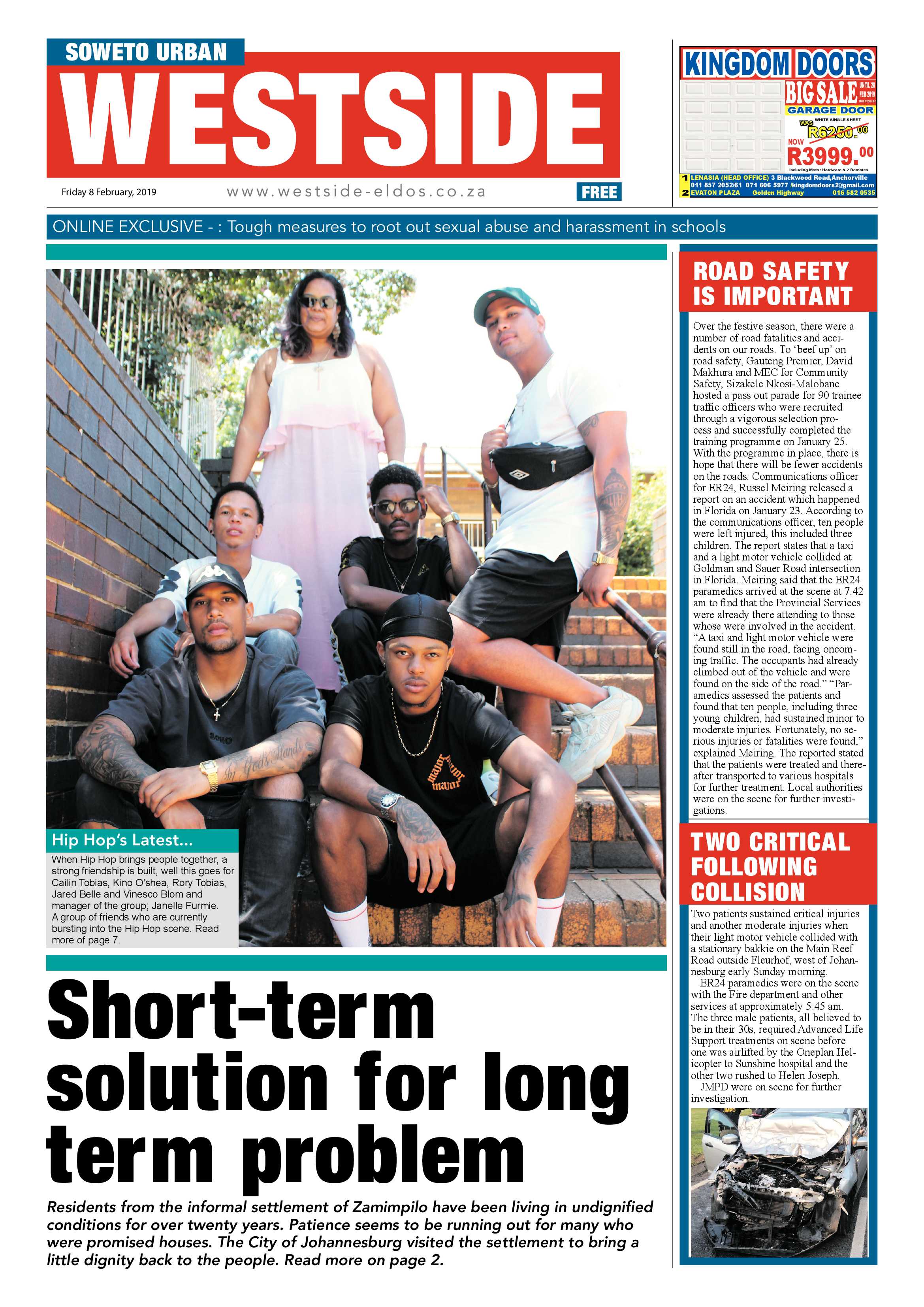 Westside News – February 8, 2019 page 1