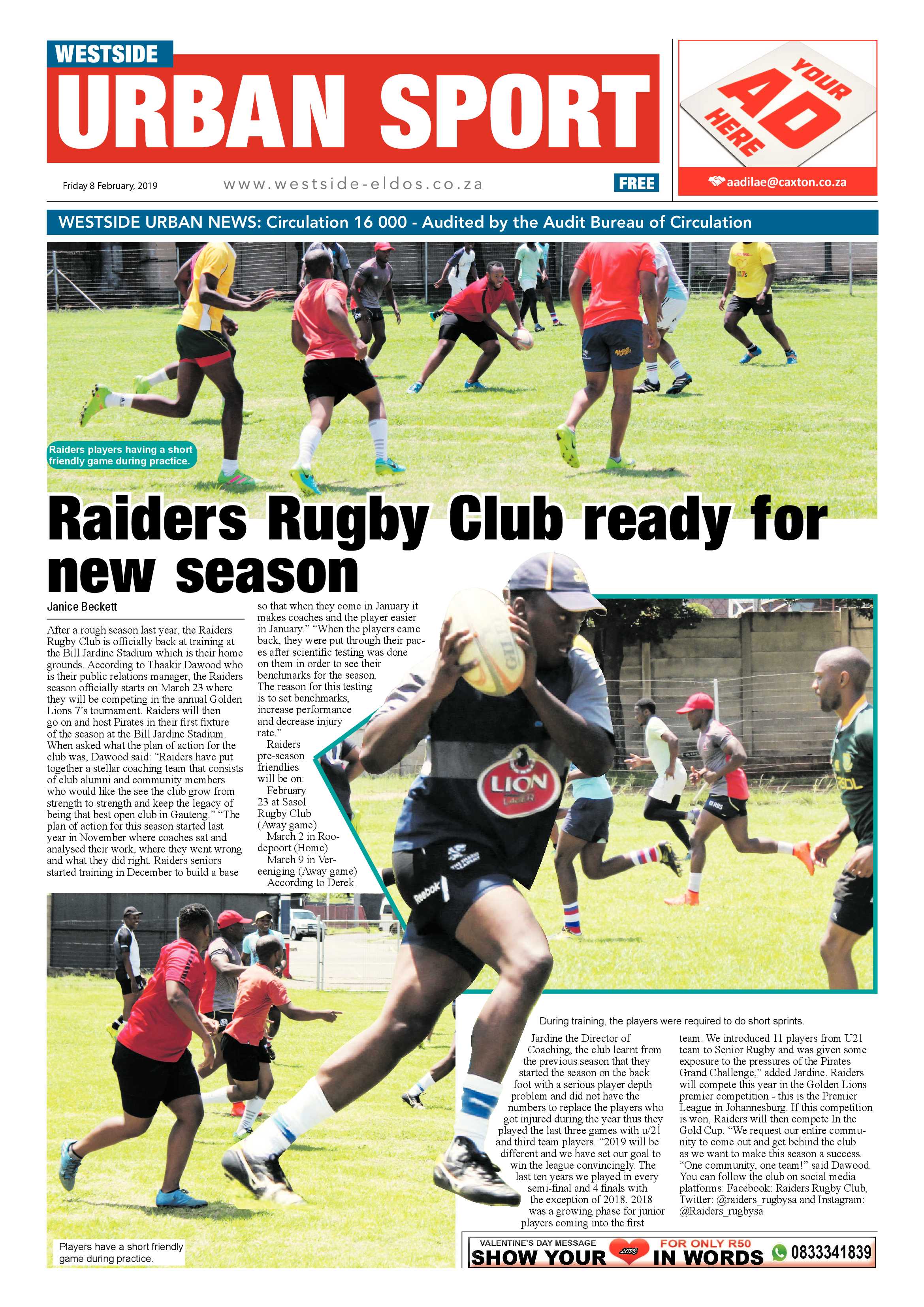 Westside News – February 8, 2019 page 8