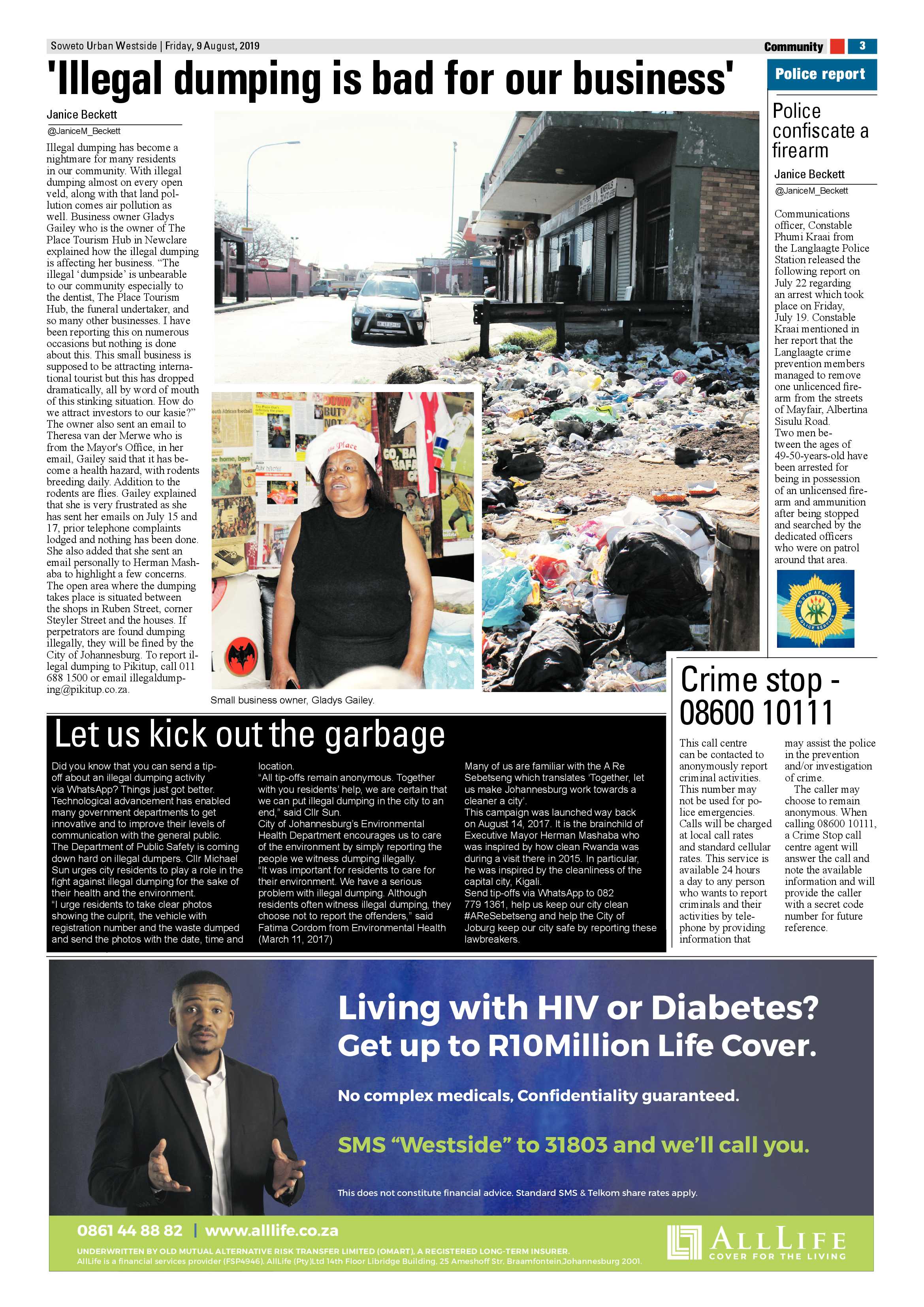 Westside News – August 9, 2019 page 3