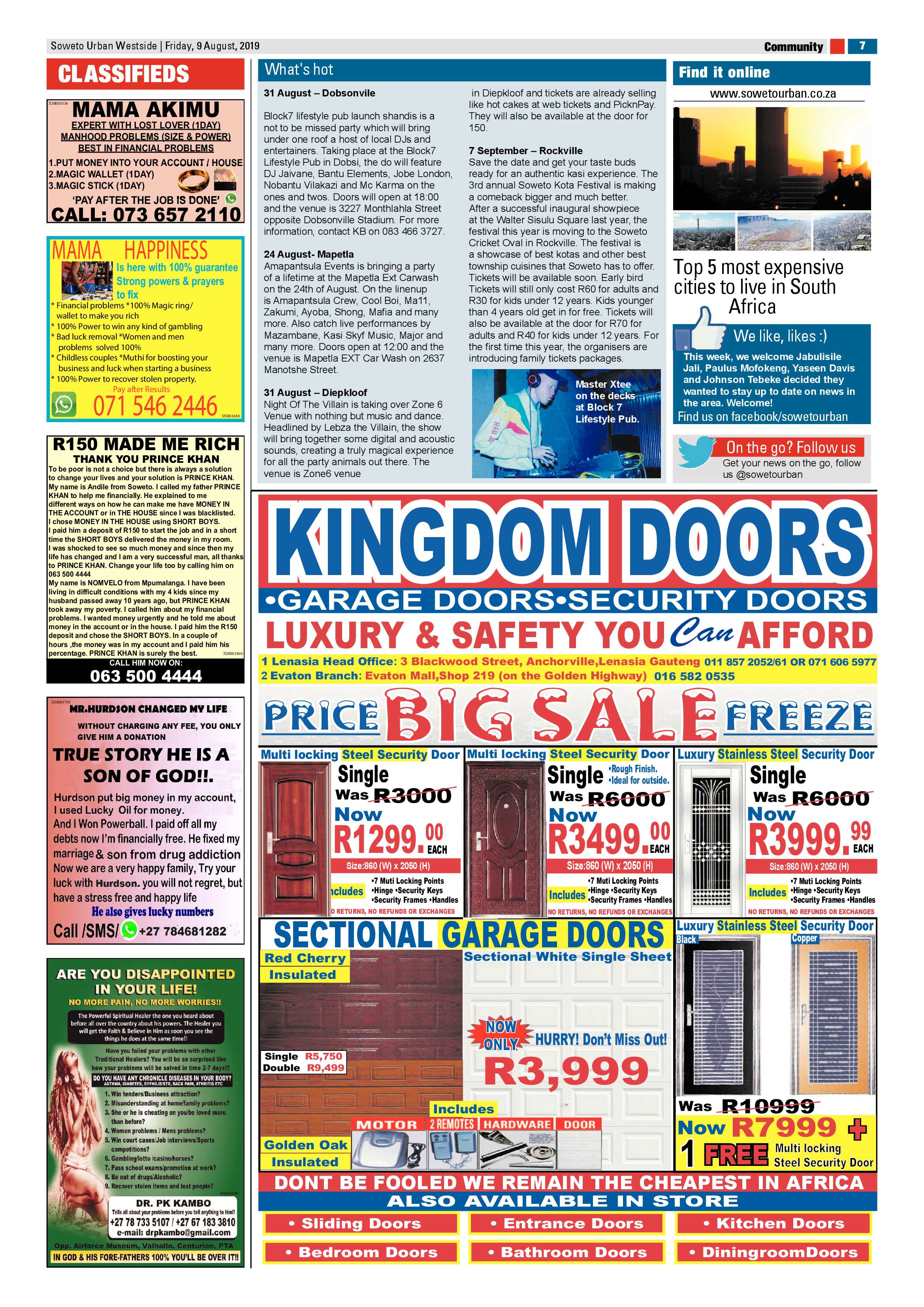 Westside News – August 9, 2019 page 7