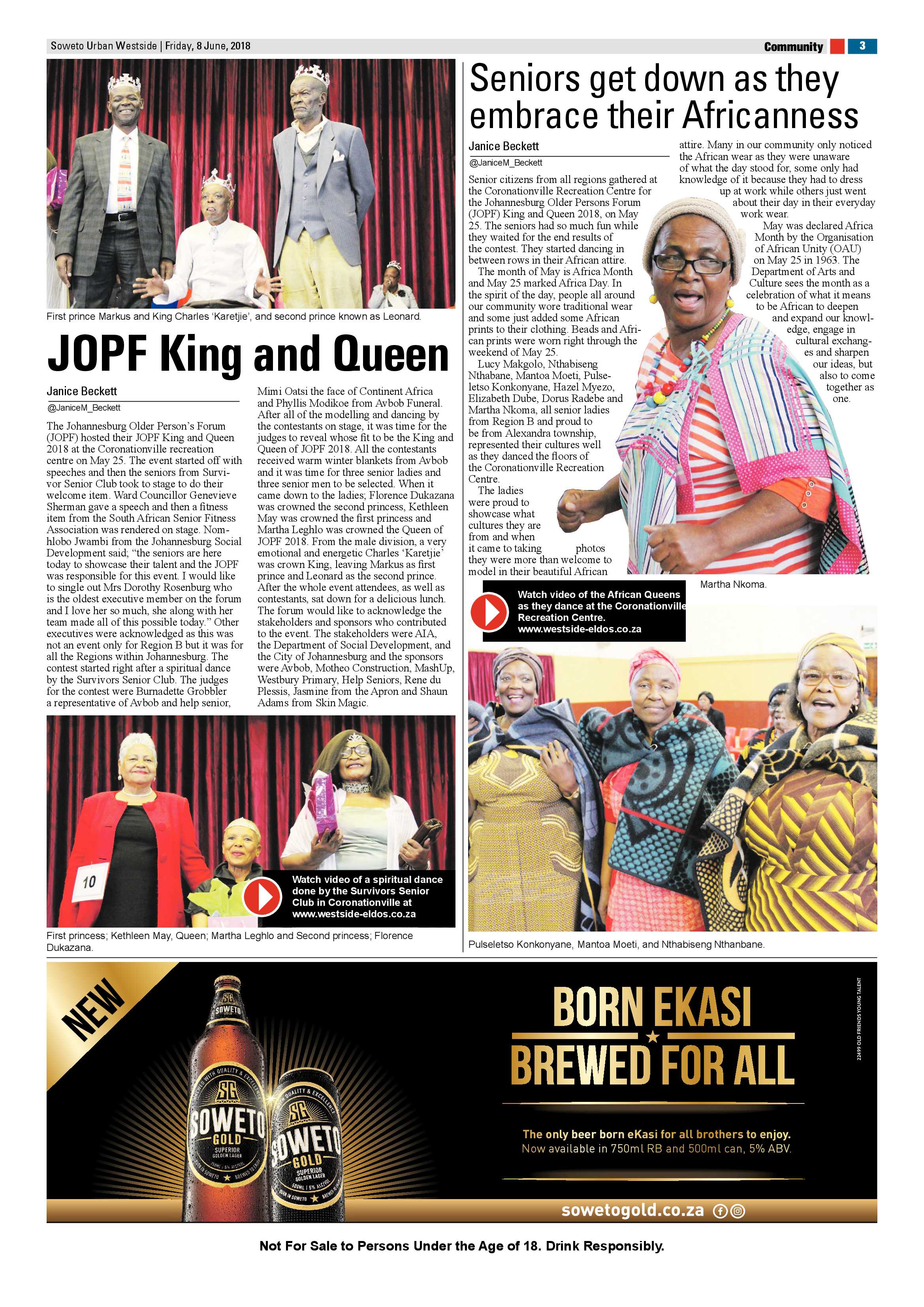 Westside – June 8, 2018 issue page 3