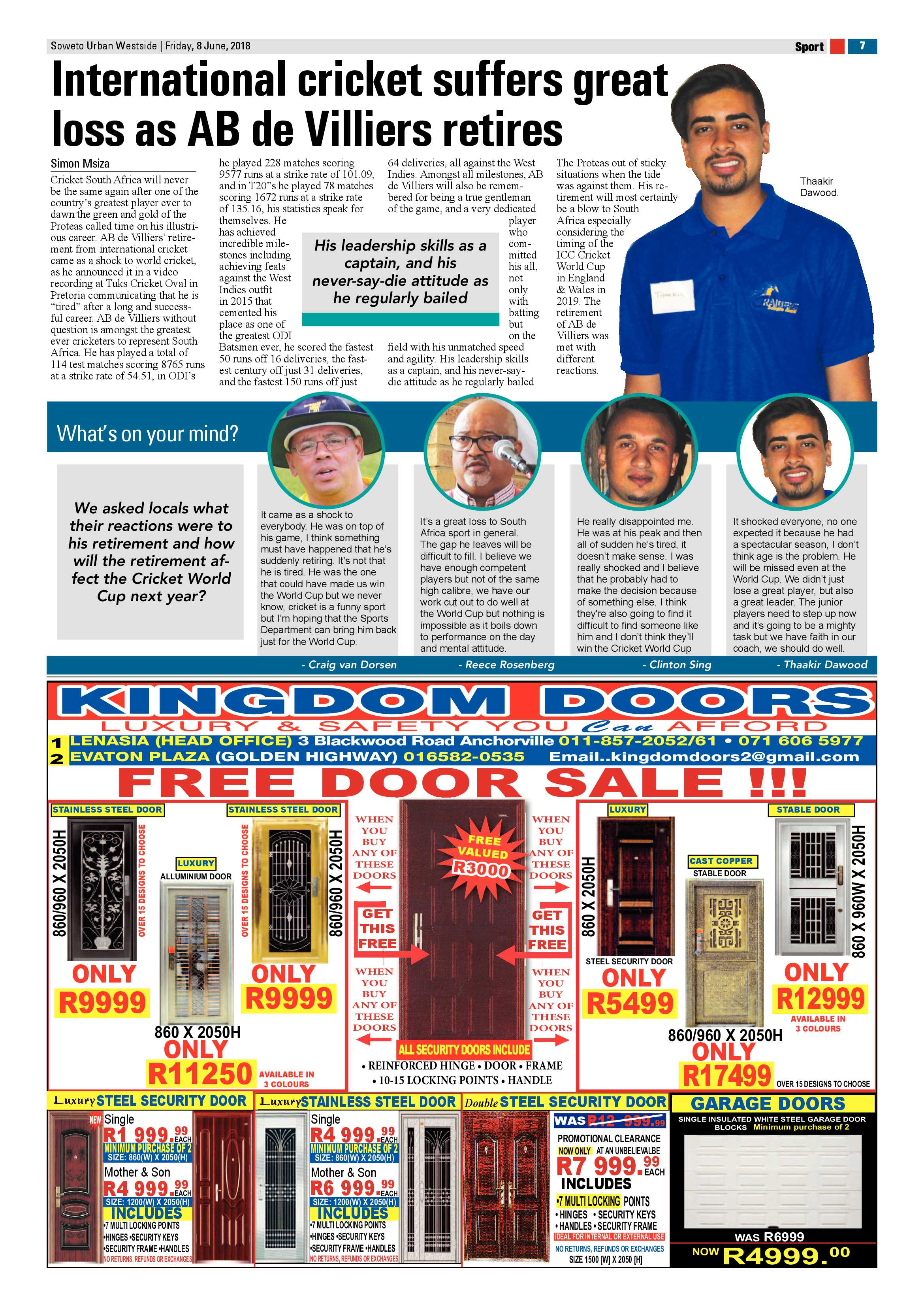Westside – June 8, 2018 issue page 7