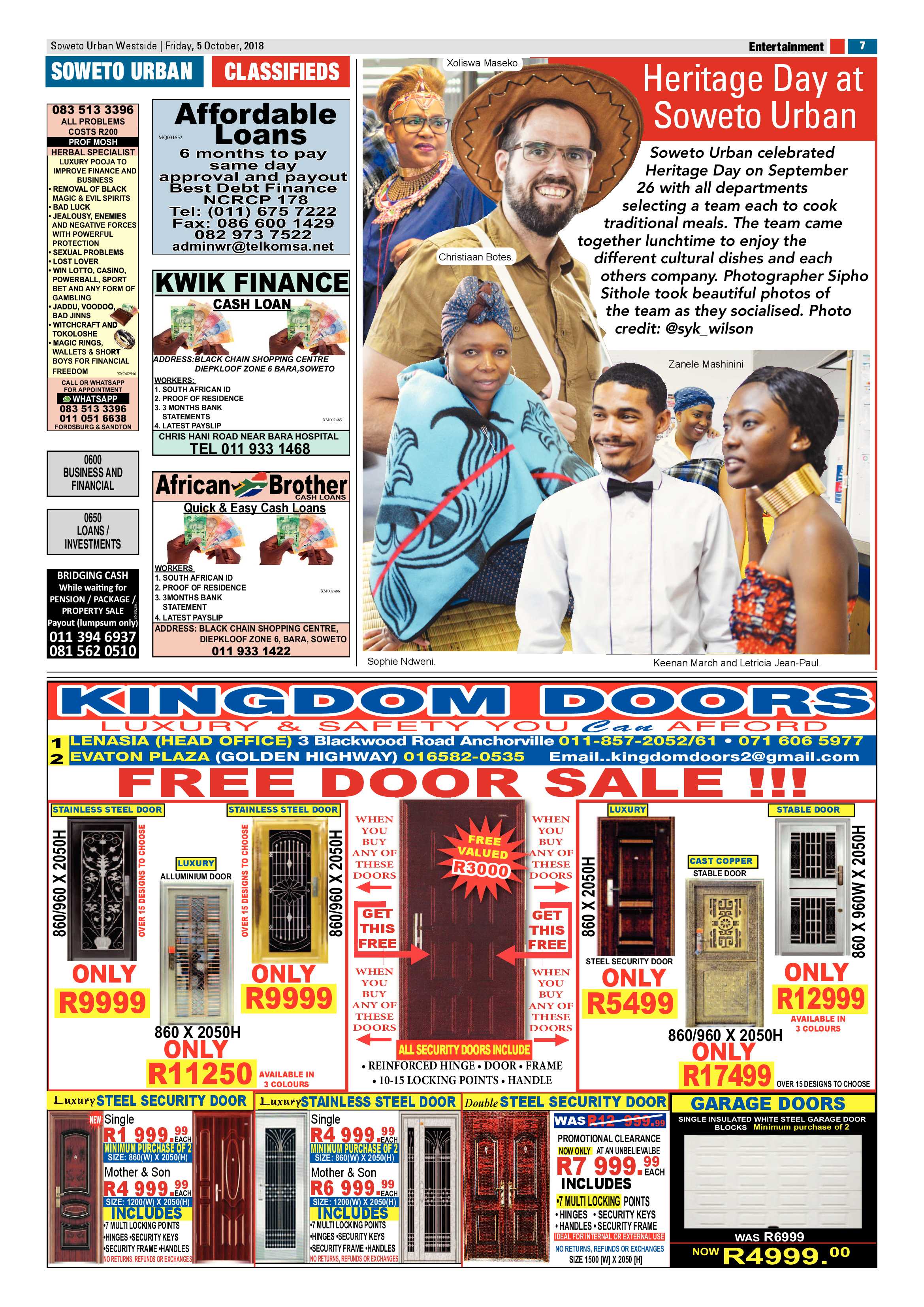 Westside – October 5, 2018 issue page 11