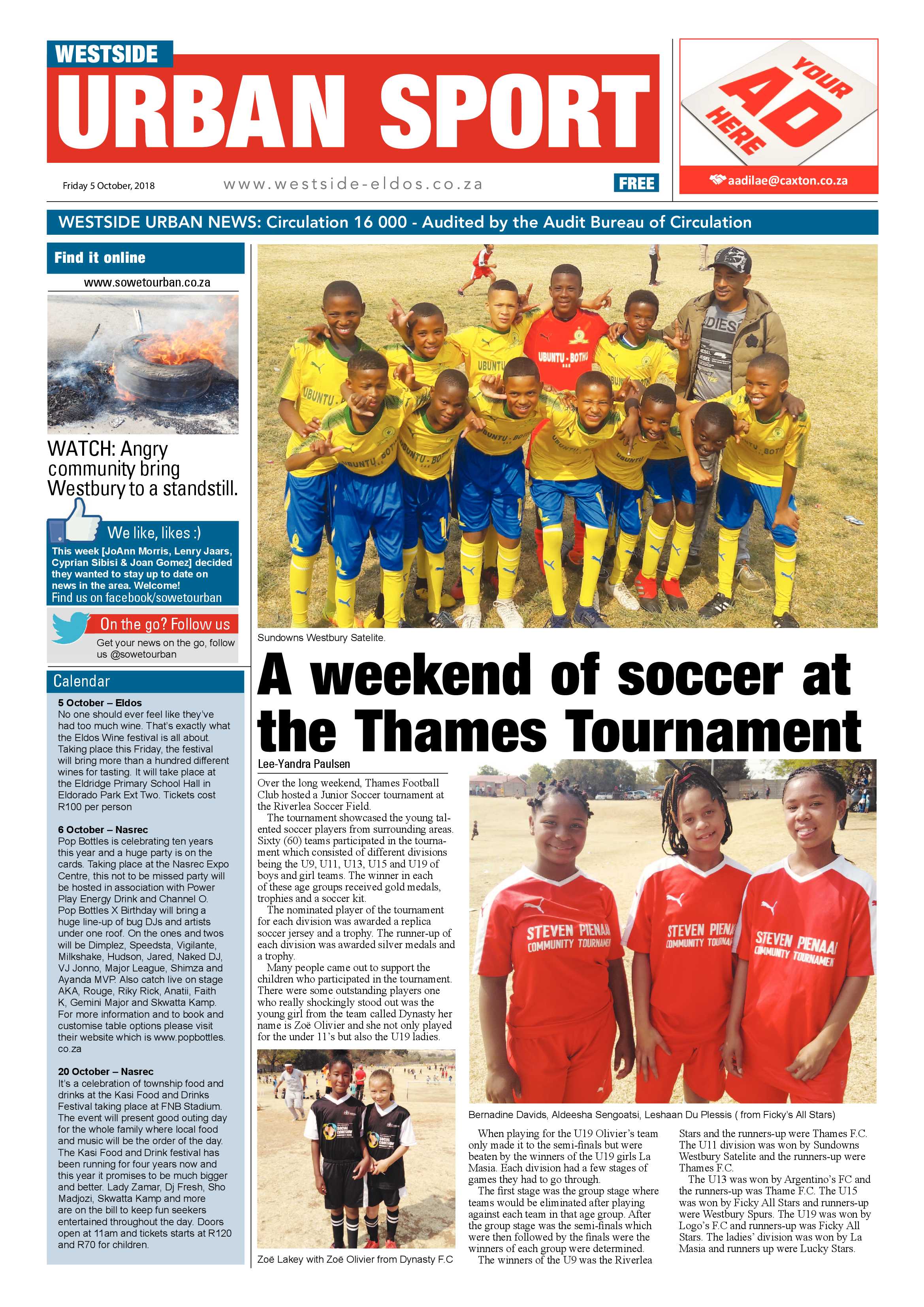 Westside – October 5, 2018 issue page 13