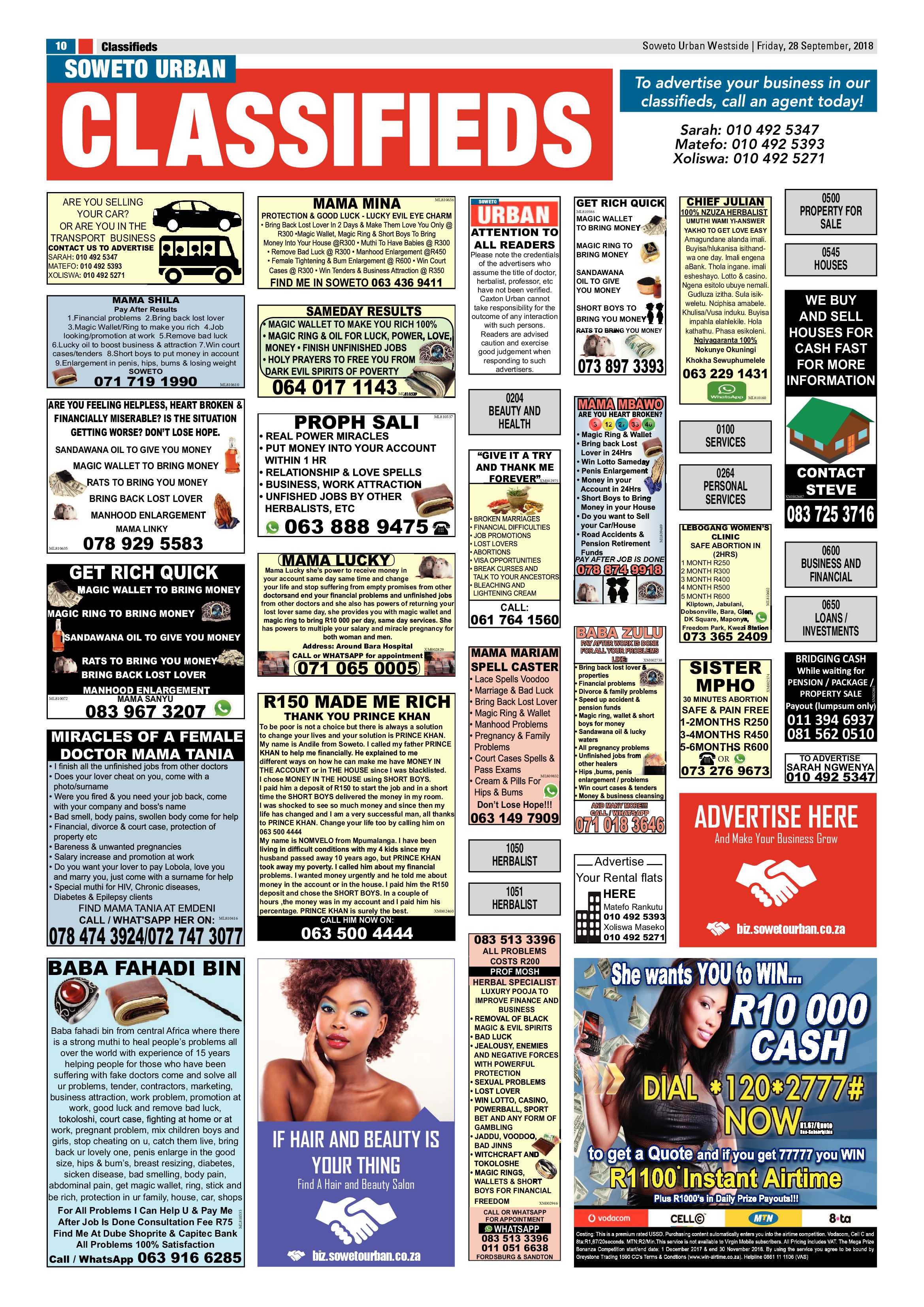 Westside – October 5, 2018 issue page 16