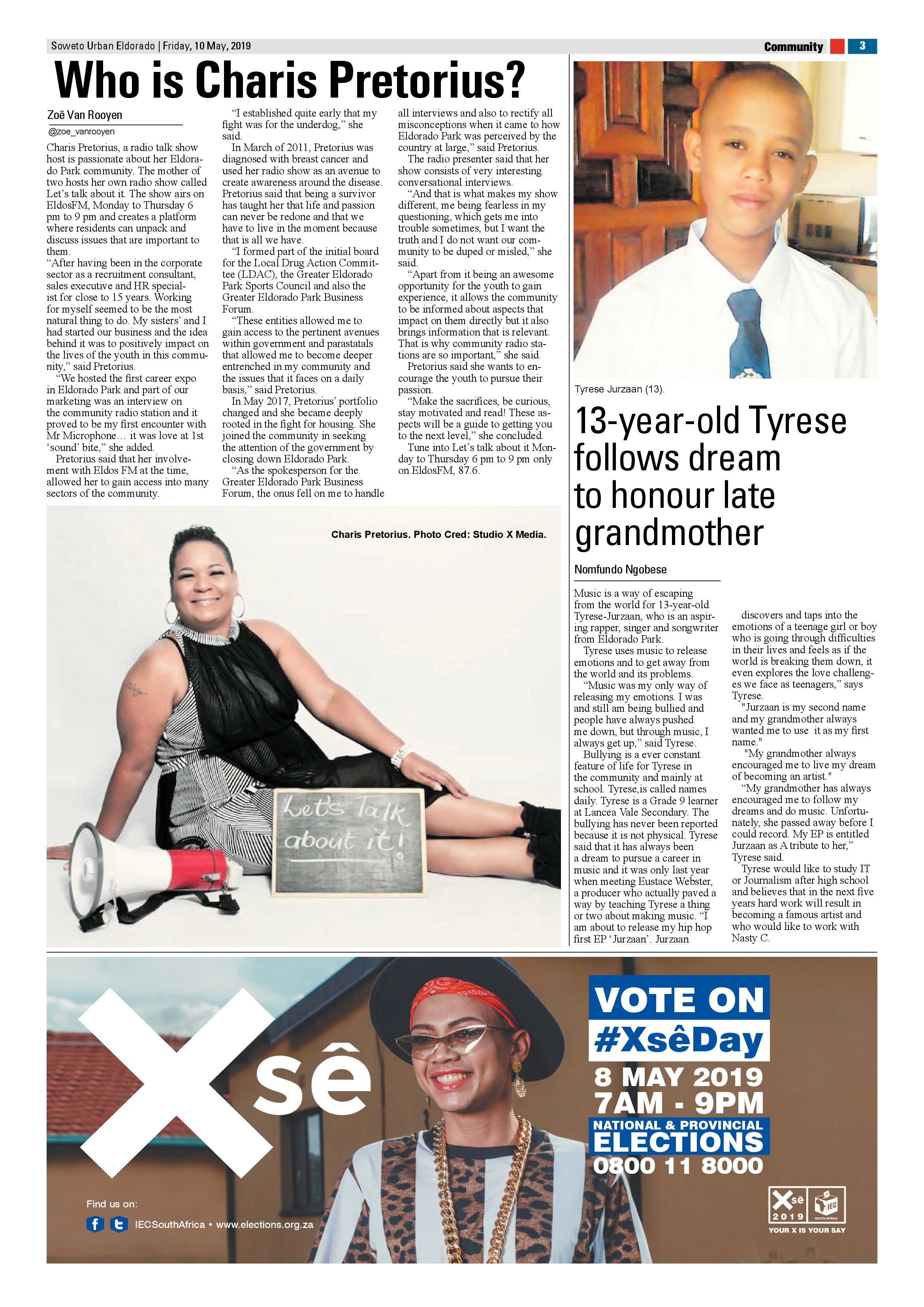 Eldorado Park News – May 10, 2019 page 3