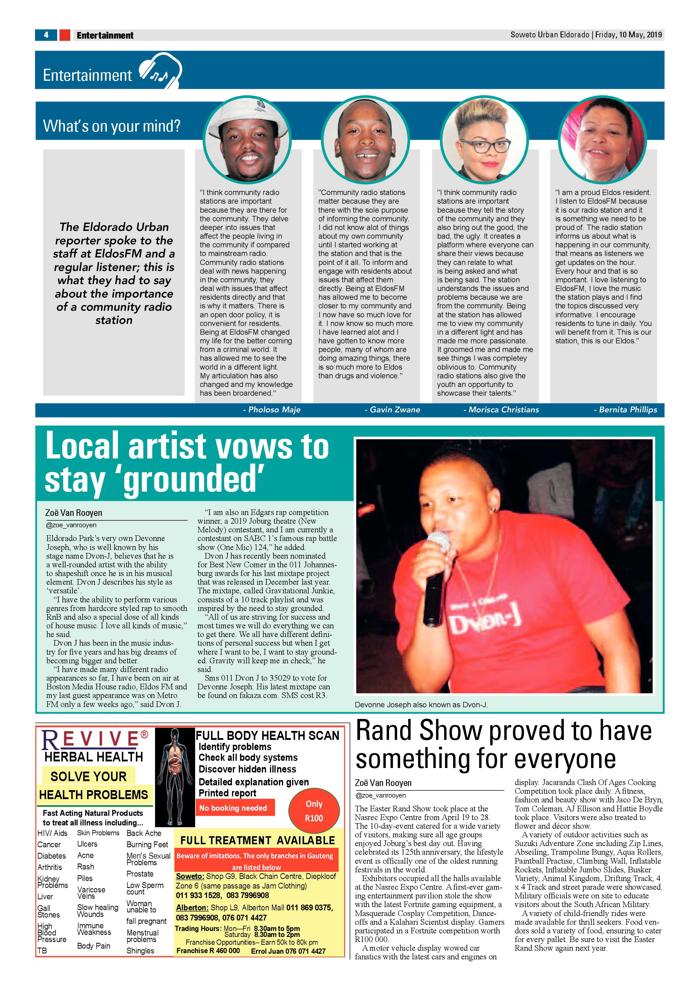 Eldorado Park News – May 10, 2019 page 4
