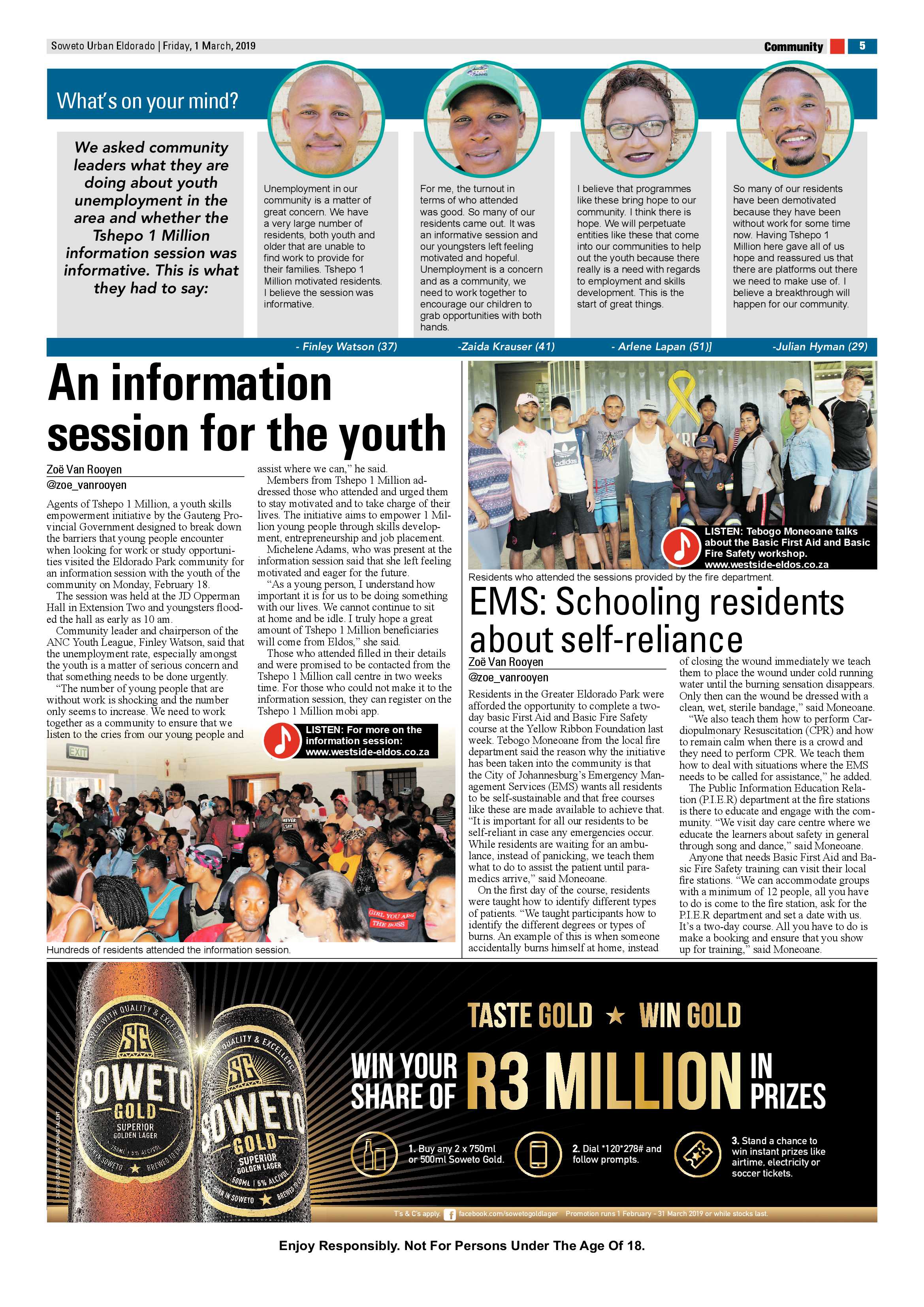 Eldorado Park news– March 1, 2019 page 5