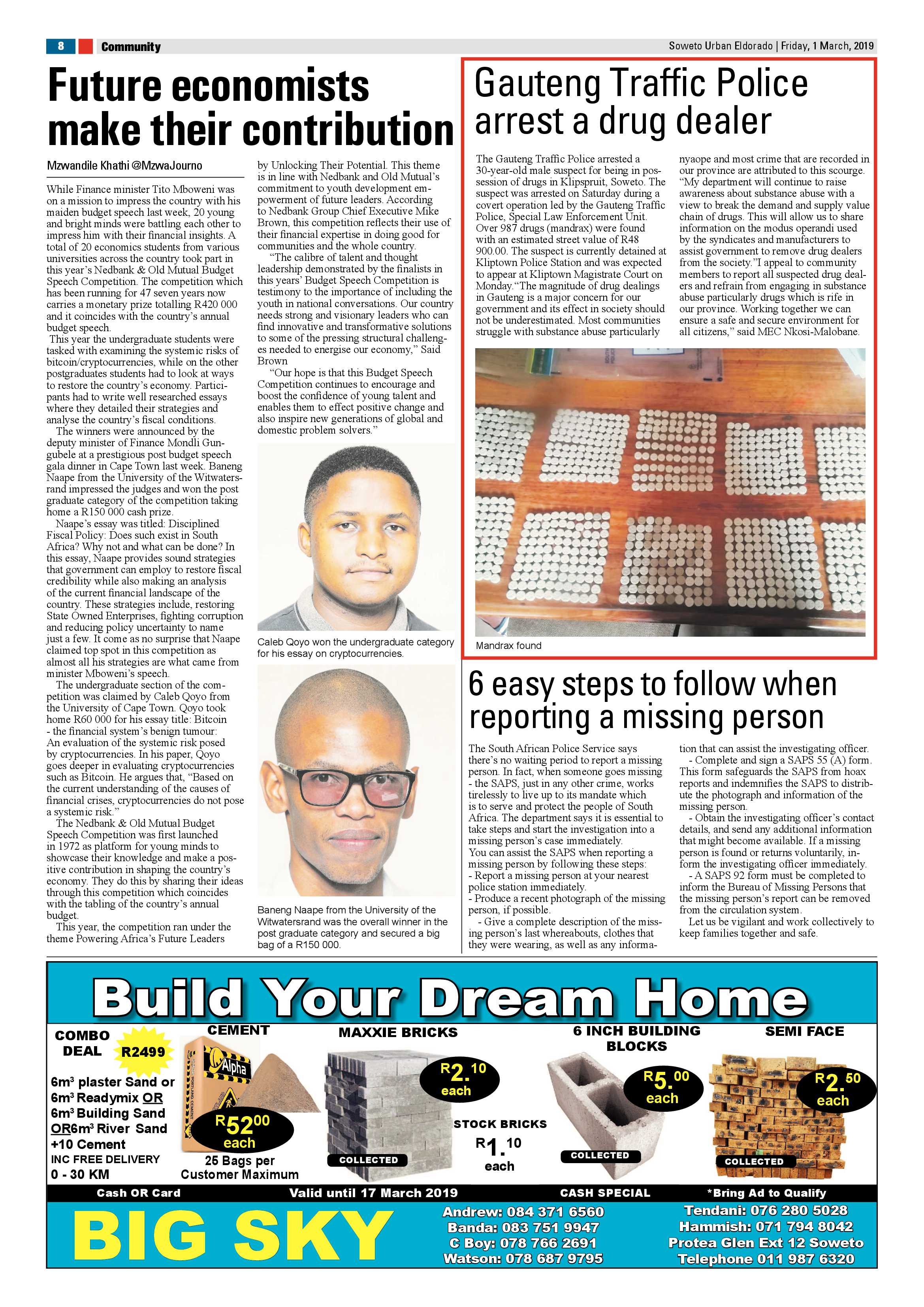 Eldorado Park news– March 1, 2019 page 8