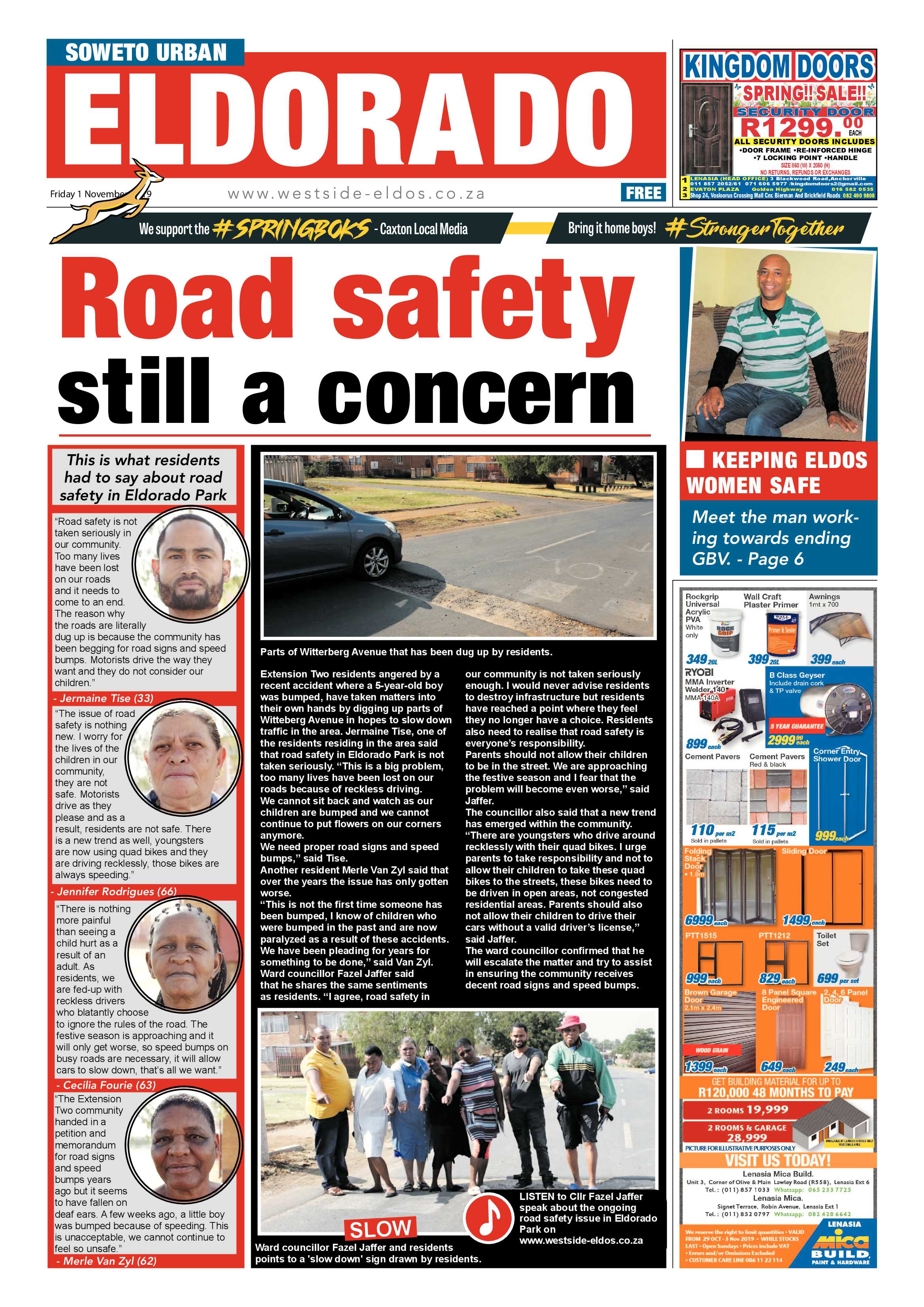 Eldorado News – November 01, 2019 page 1