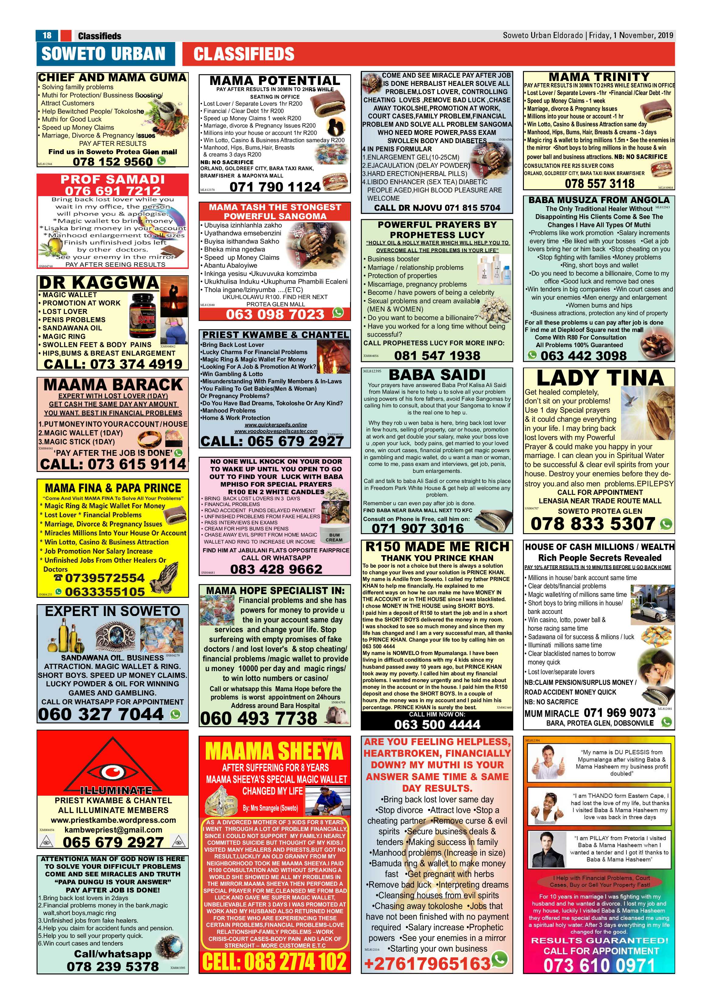 Eldorado News – November 01, 2019 page 18