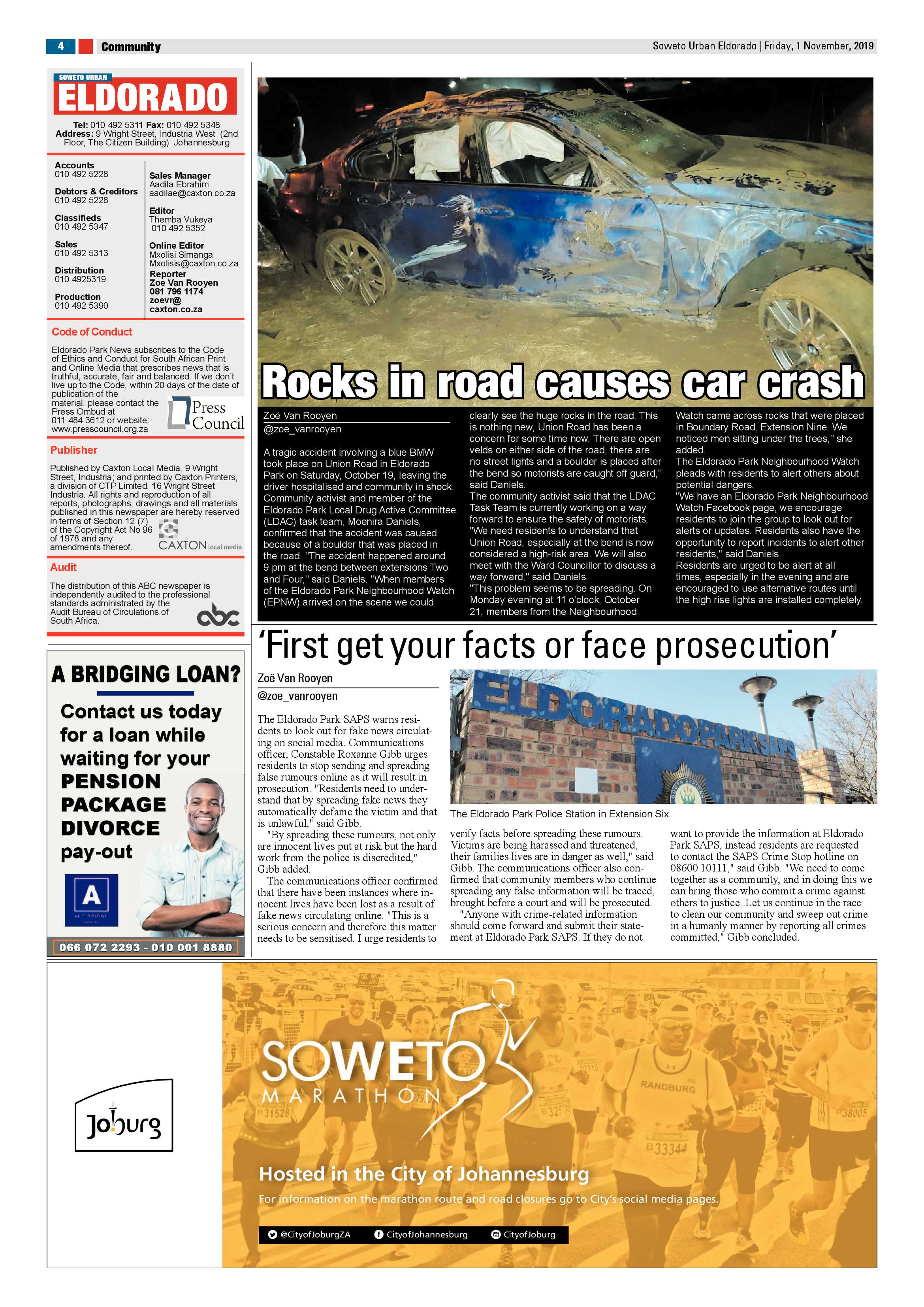Eldorado News – November 01, 2019 page 4