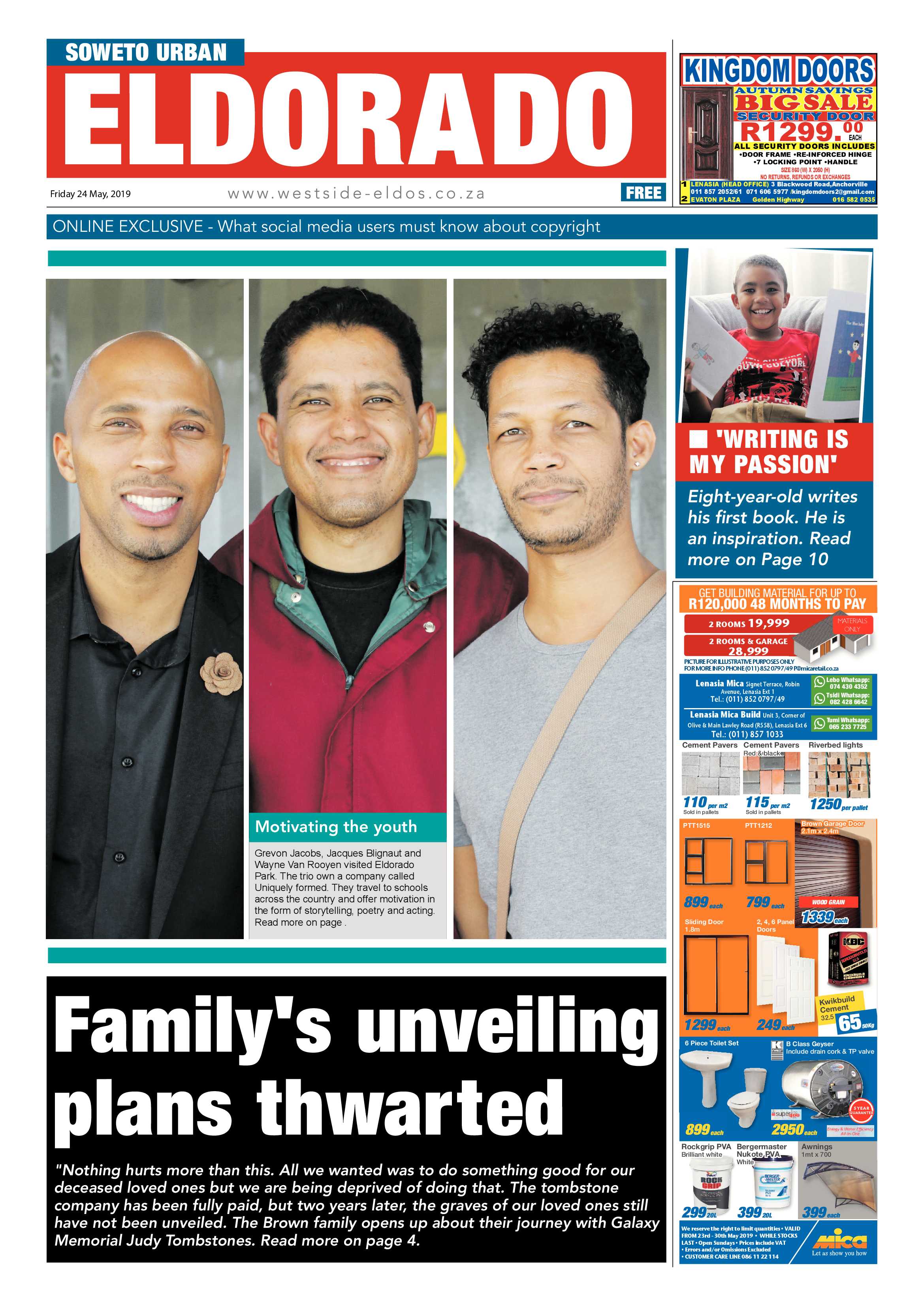 Eldorado News – May 25, 2019 page 1