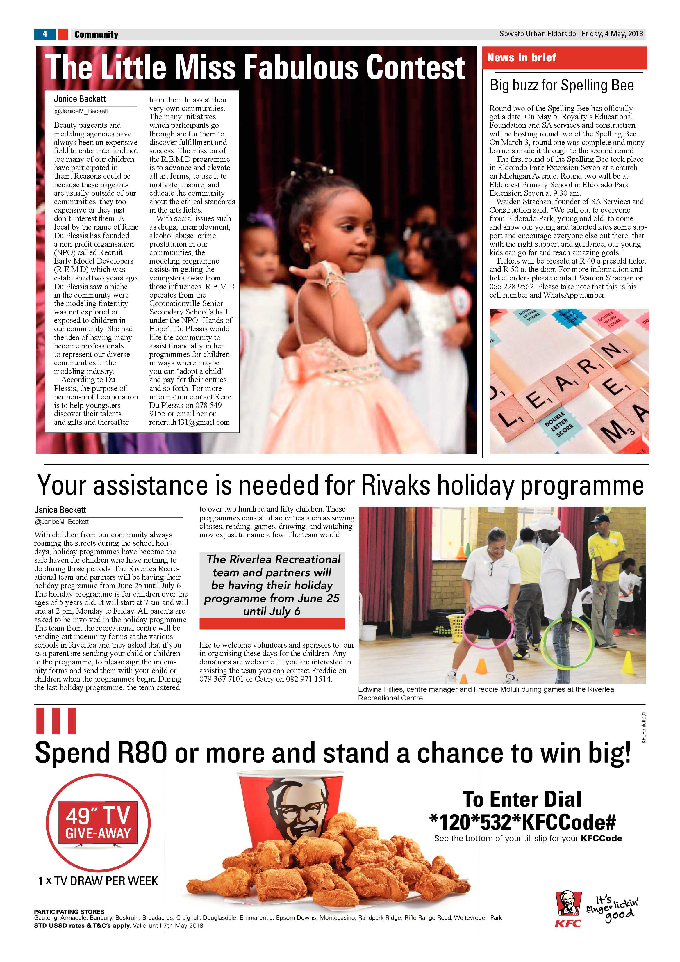 Eldorado Park – May 4, 2018 issue page 4