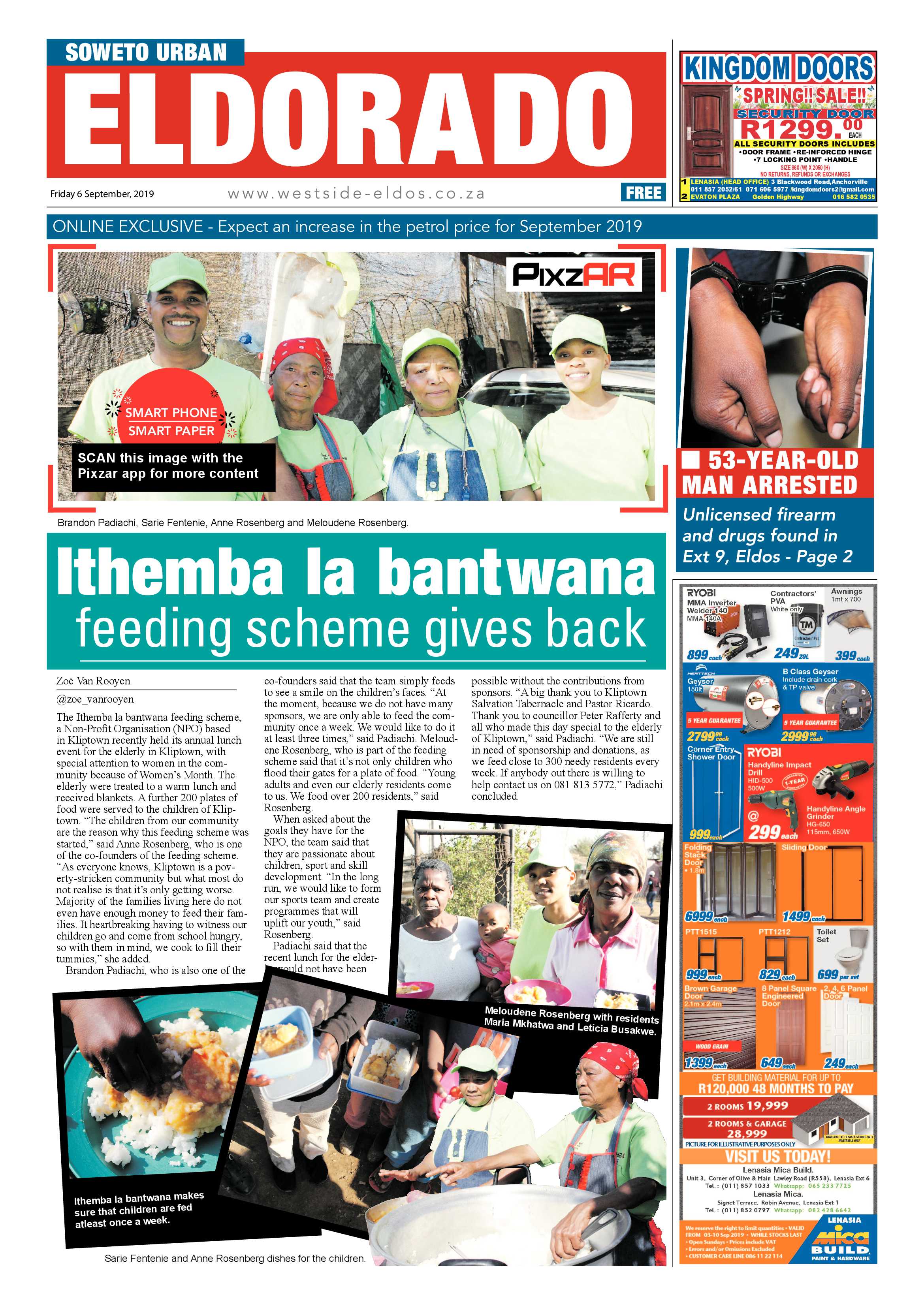 Eldorado News – September 06, 2019 page 1