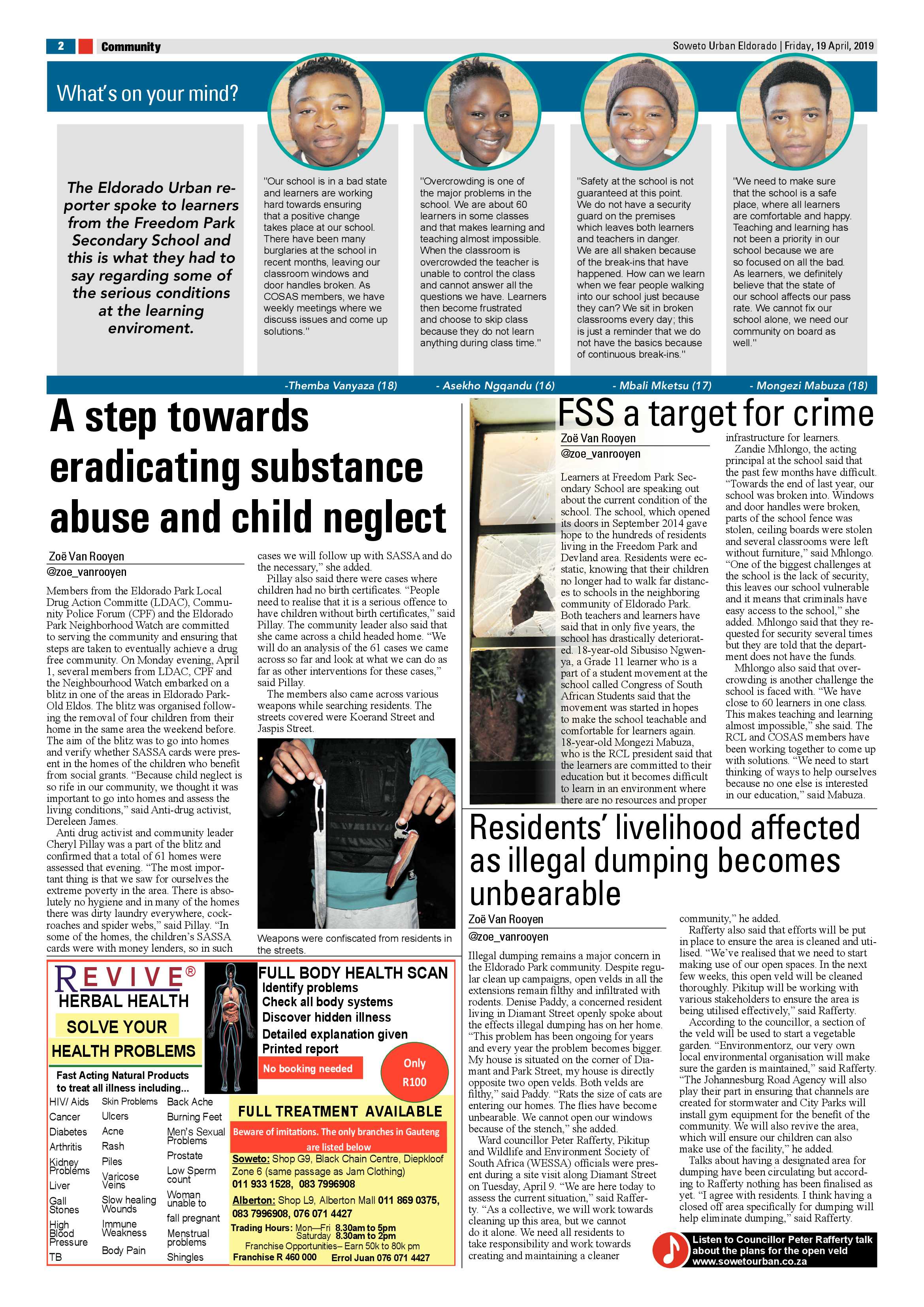 Eldorado News – April 19 , 2019 page 2