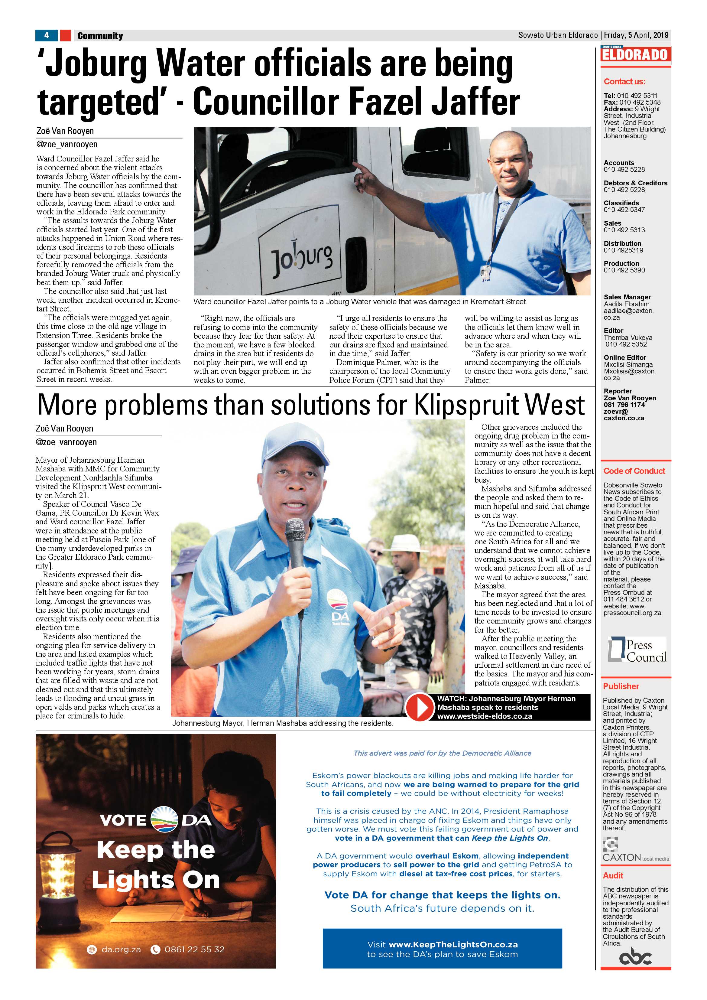 Eldorado News – April 5 , 2019 page 4