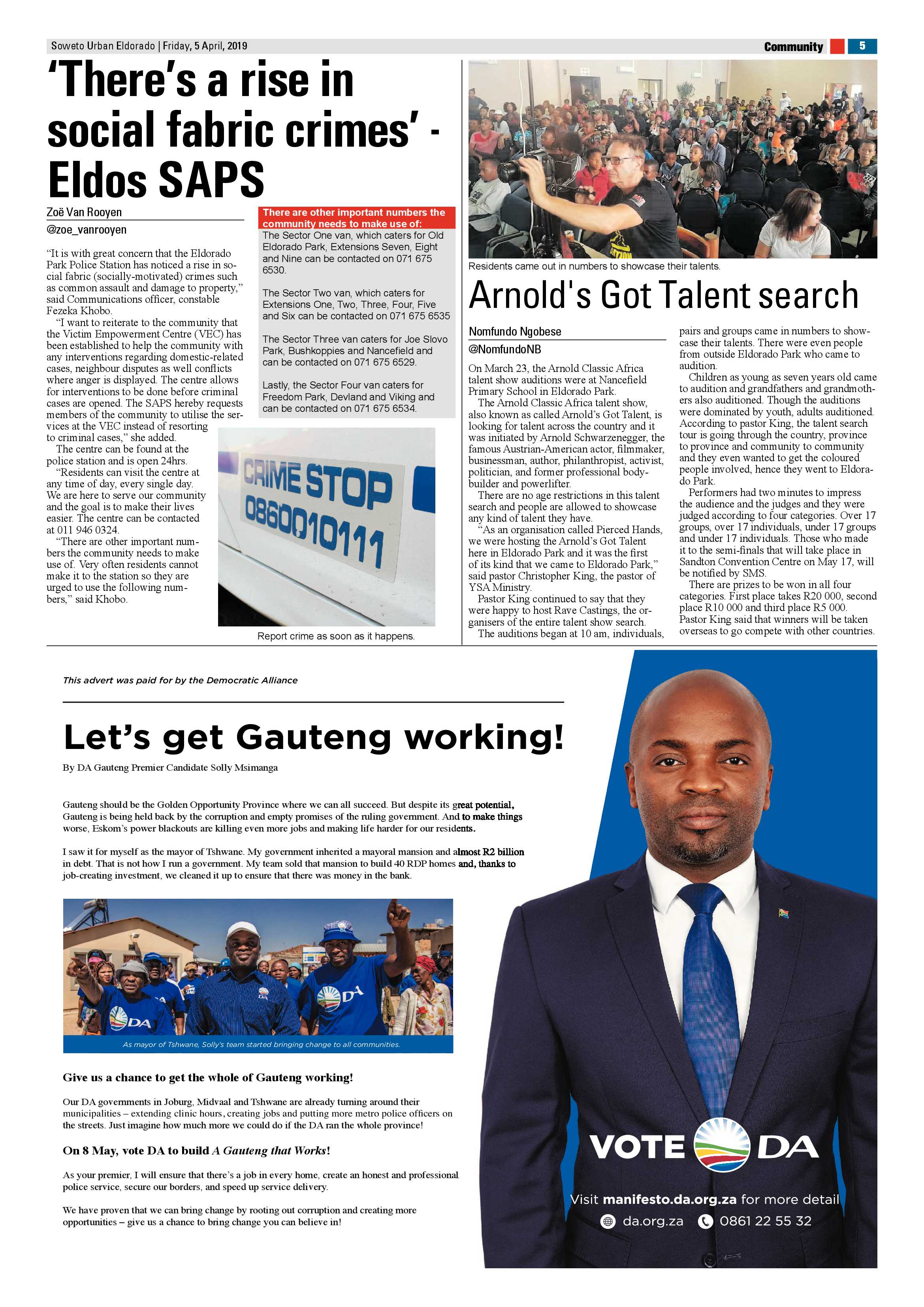 Eldorado News – April 5 , 2019 page 5