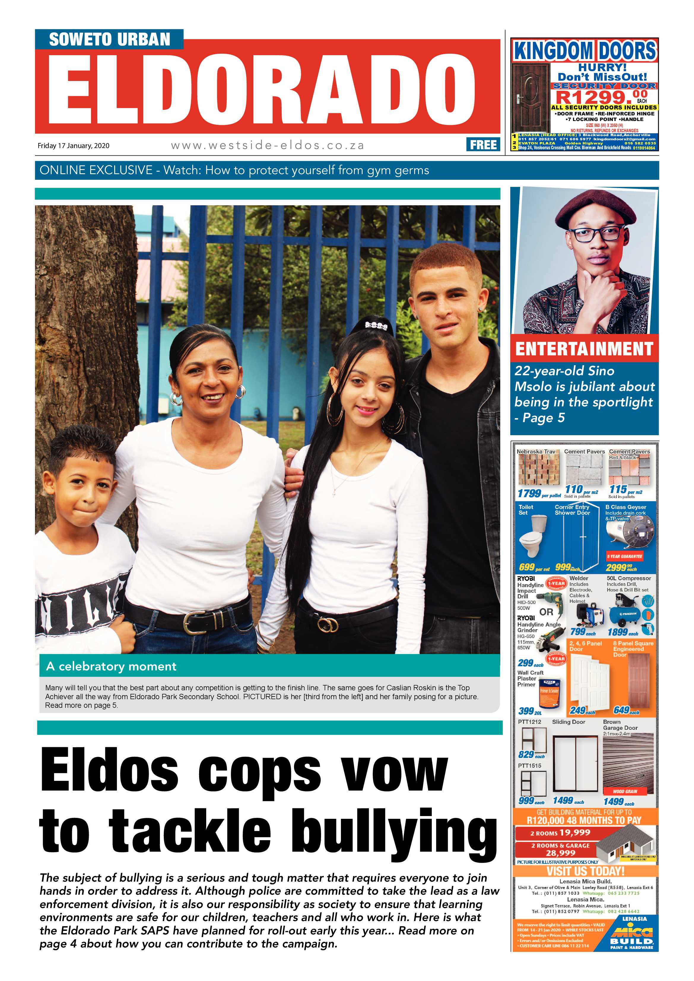 Eldos News – January 17, 2020 page 1