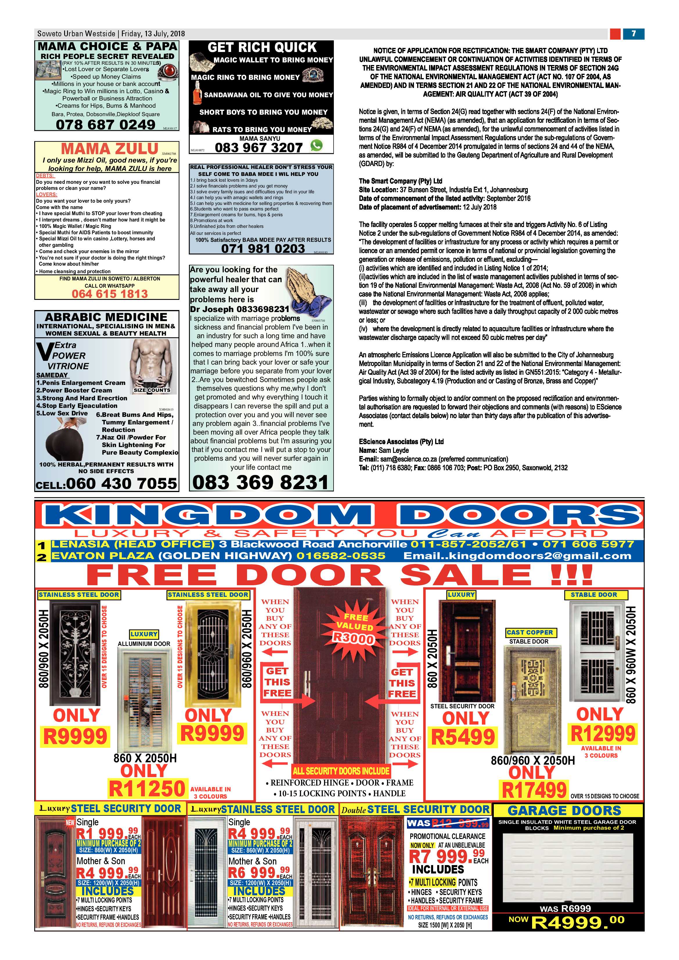 Westside – July 13, 2018 issue page 7