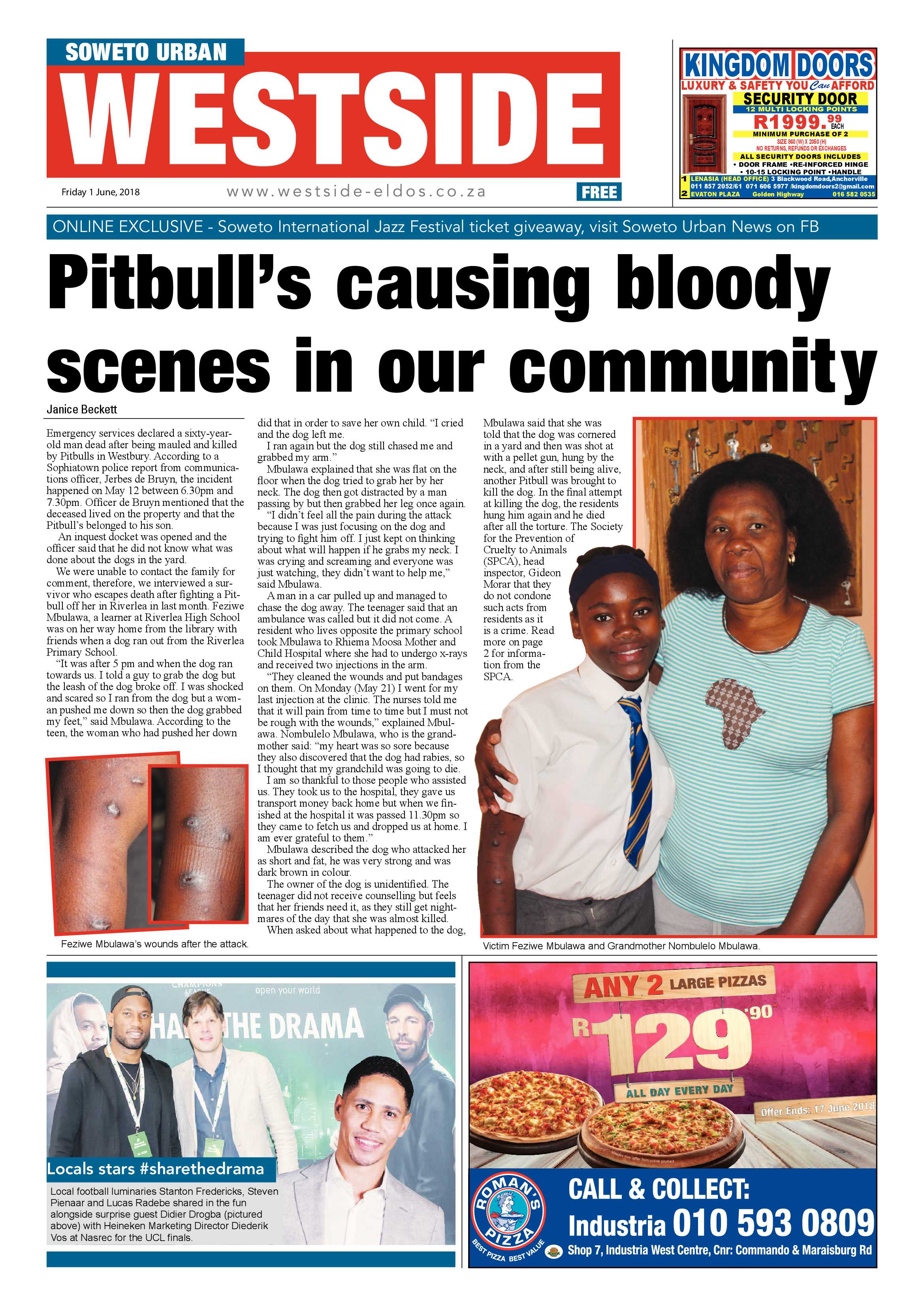 Westside – June 1, 2018 issue page 1