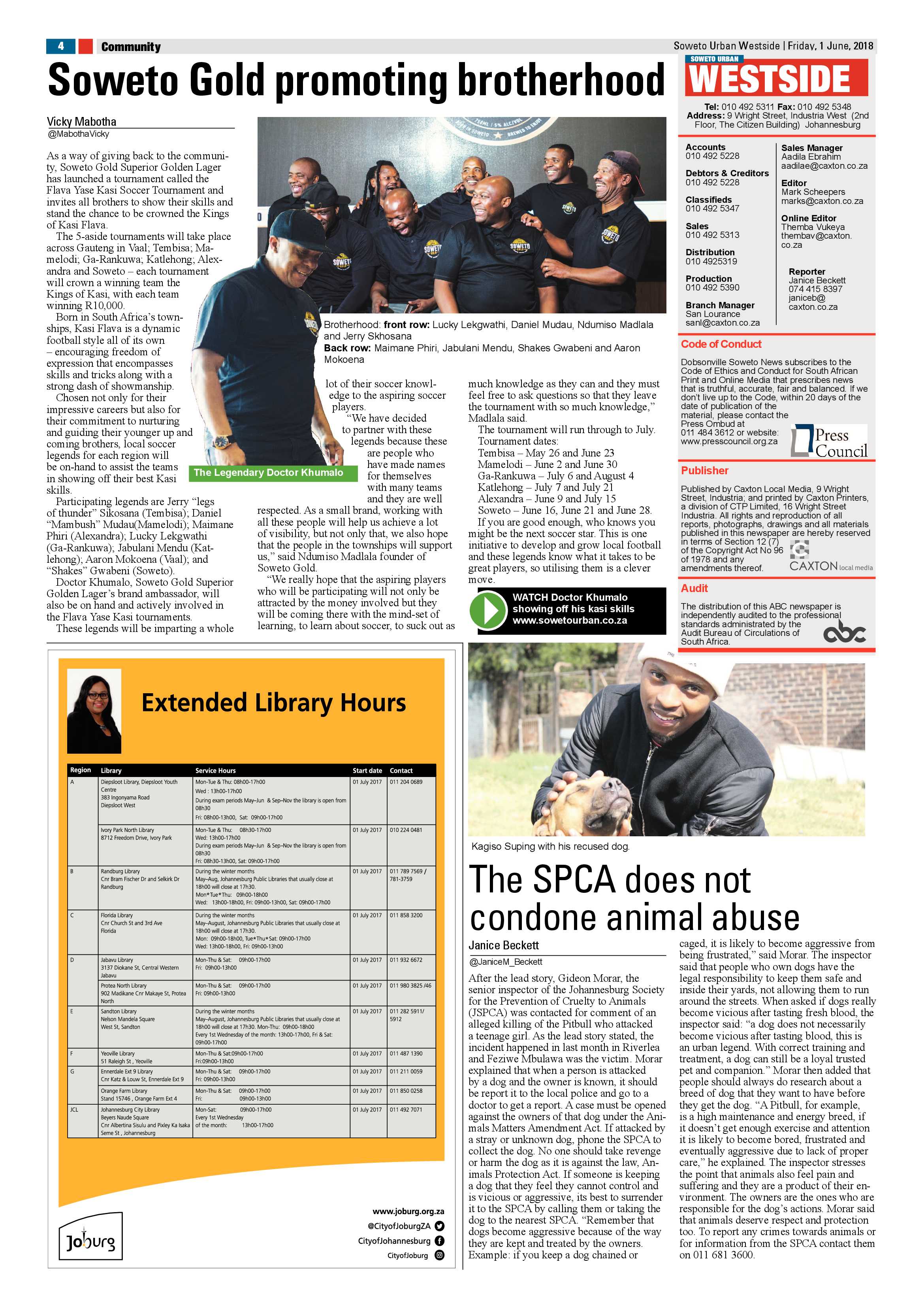 Westside – June 1, 2018 issue page 4