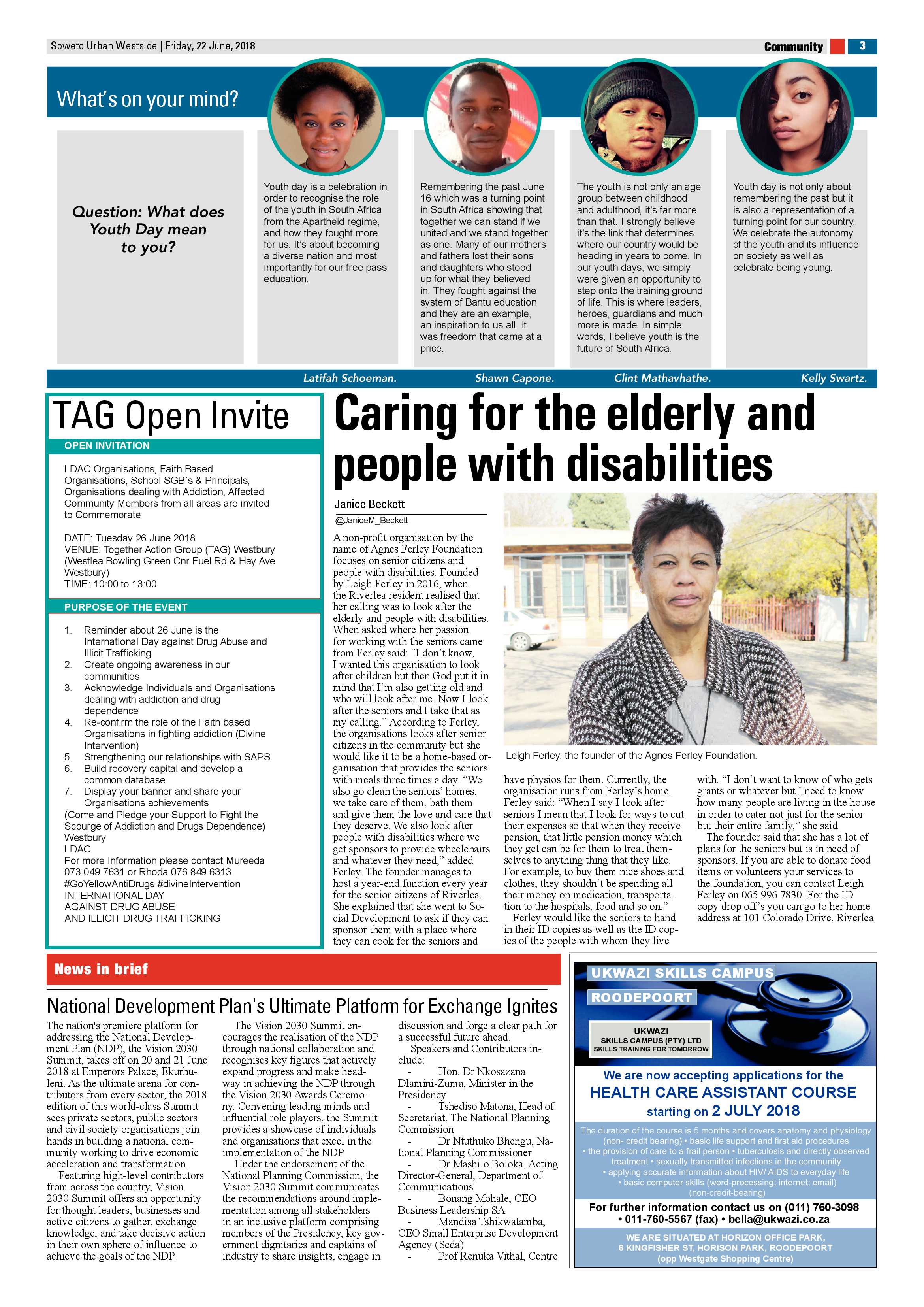 Westside – June 22, 2018 issue page 3