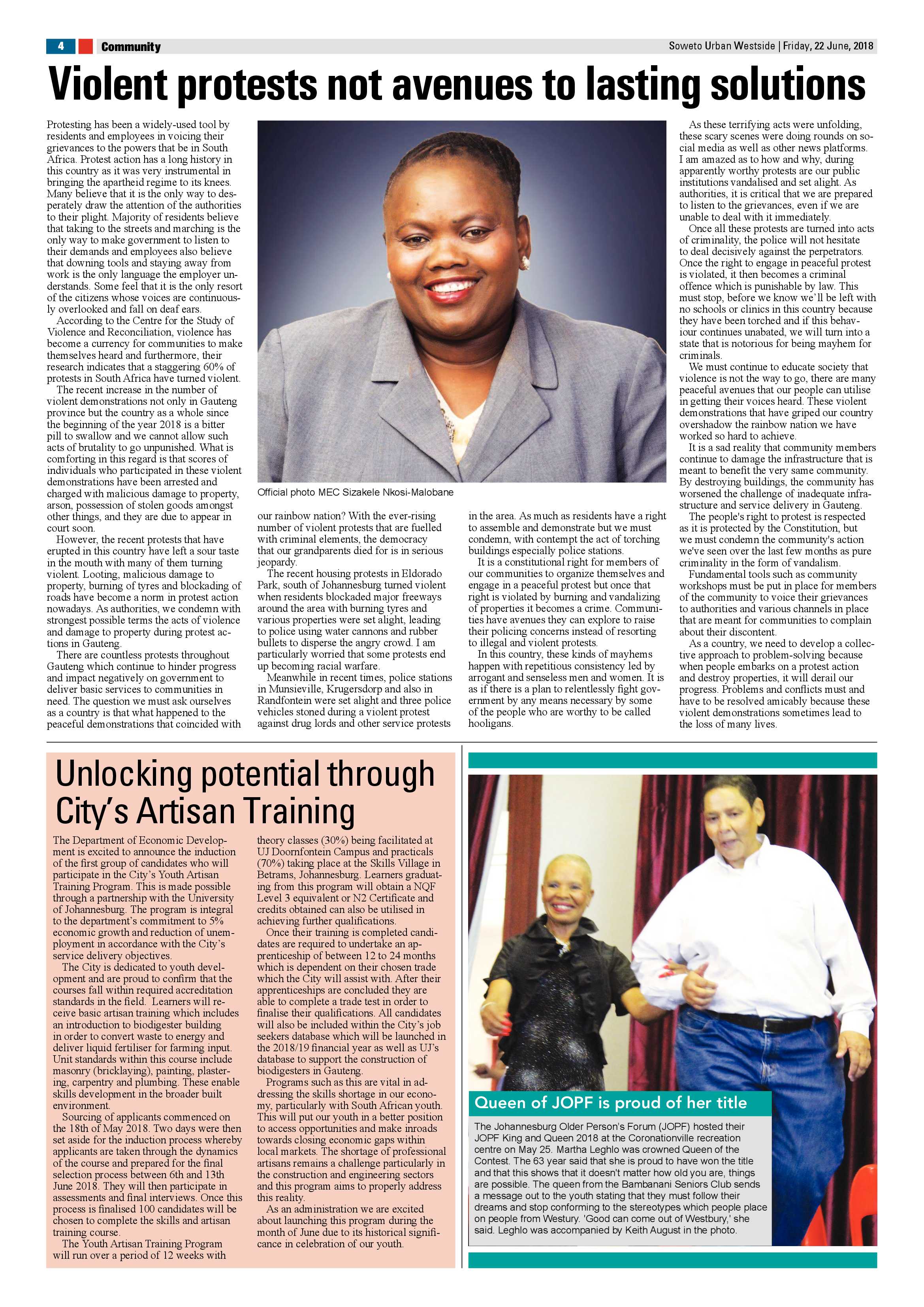 Westside – June 22, 2018 issue page 4