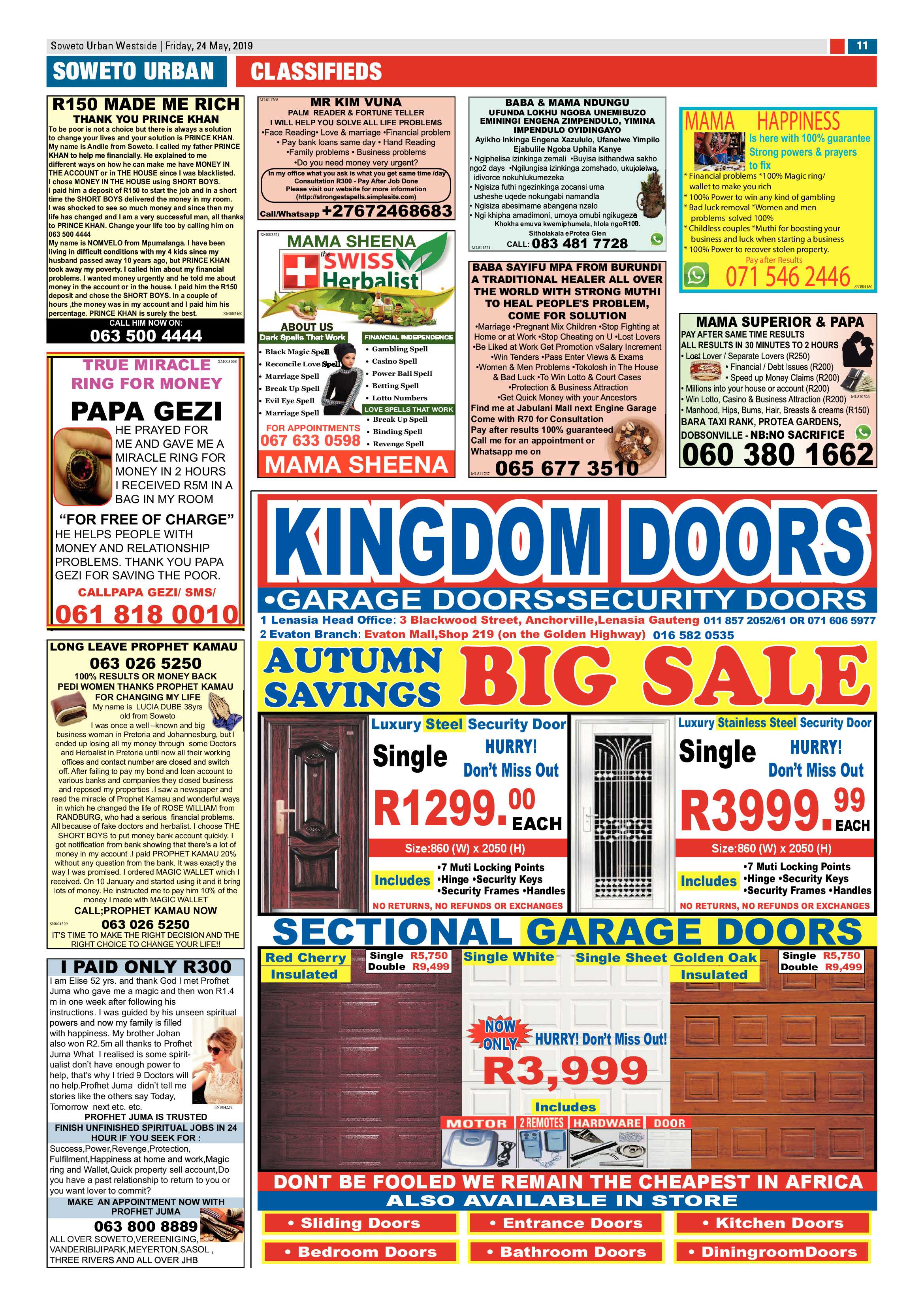 Westside News – May 25, 2019 page 11