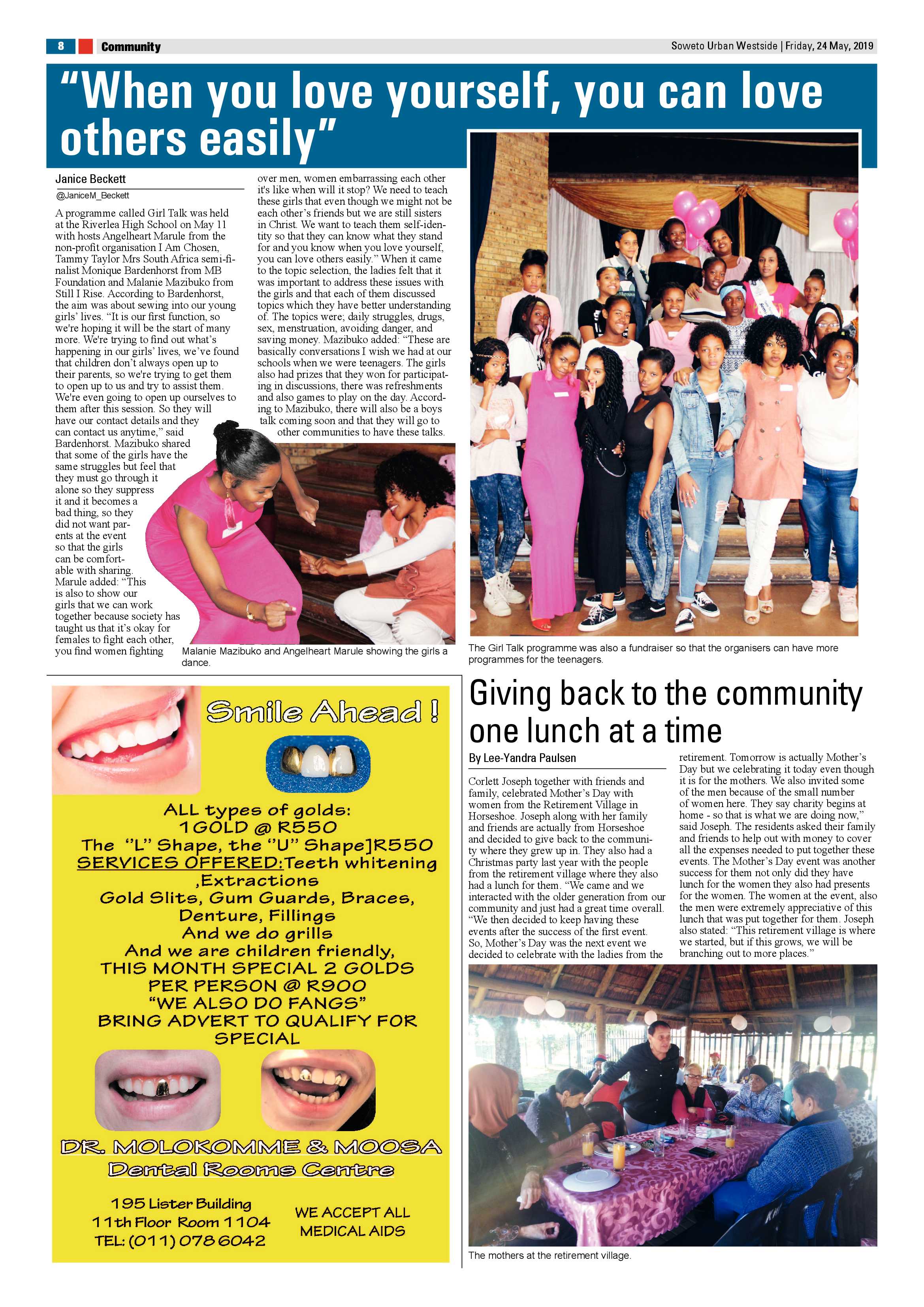 Westside News – May 25, 2019 page 8