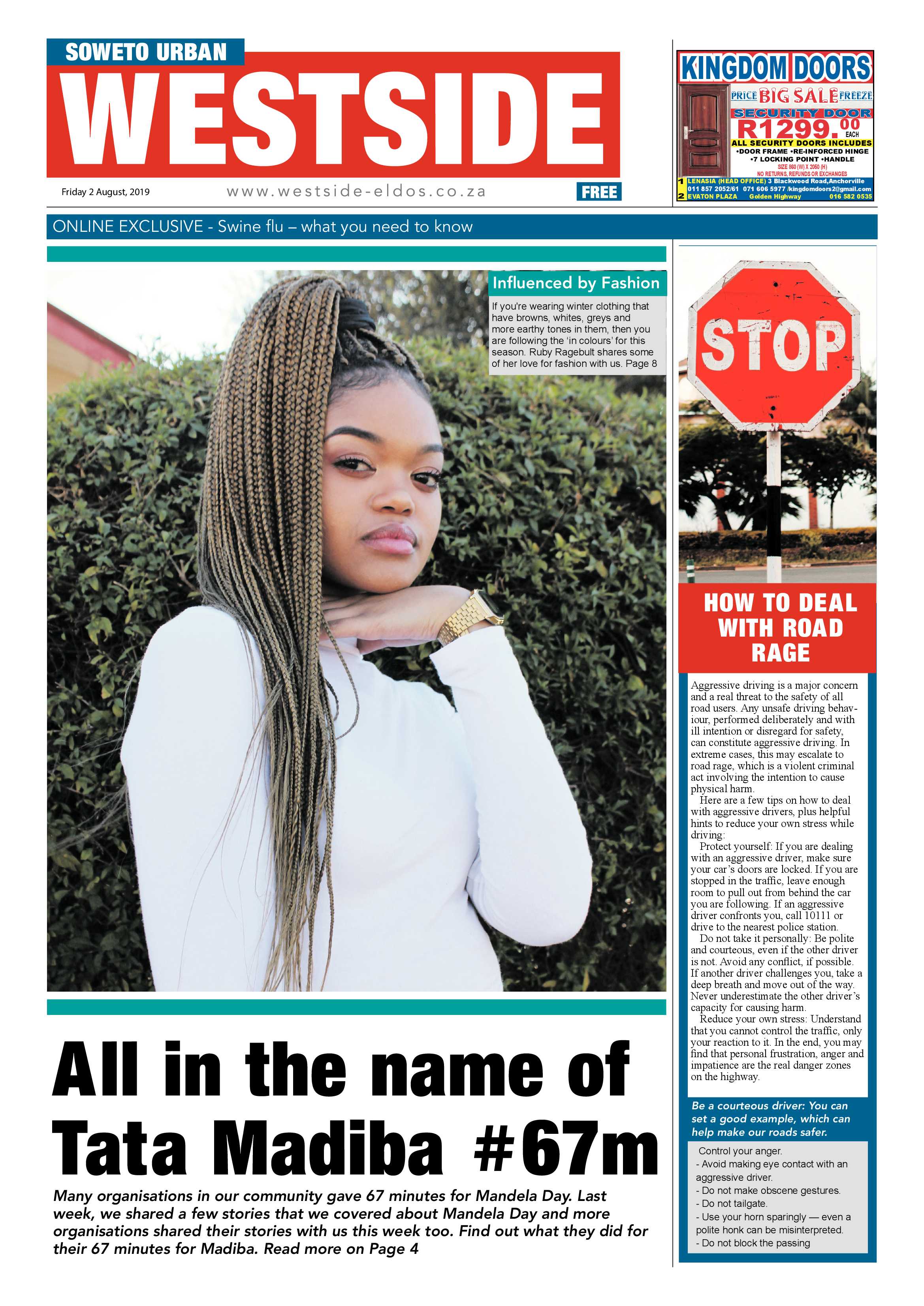 Westside News – August 2, 2019 page 1
