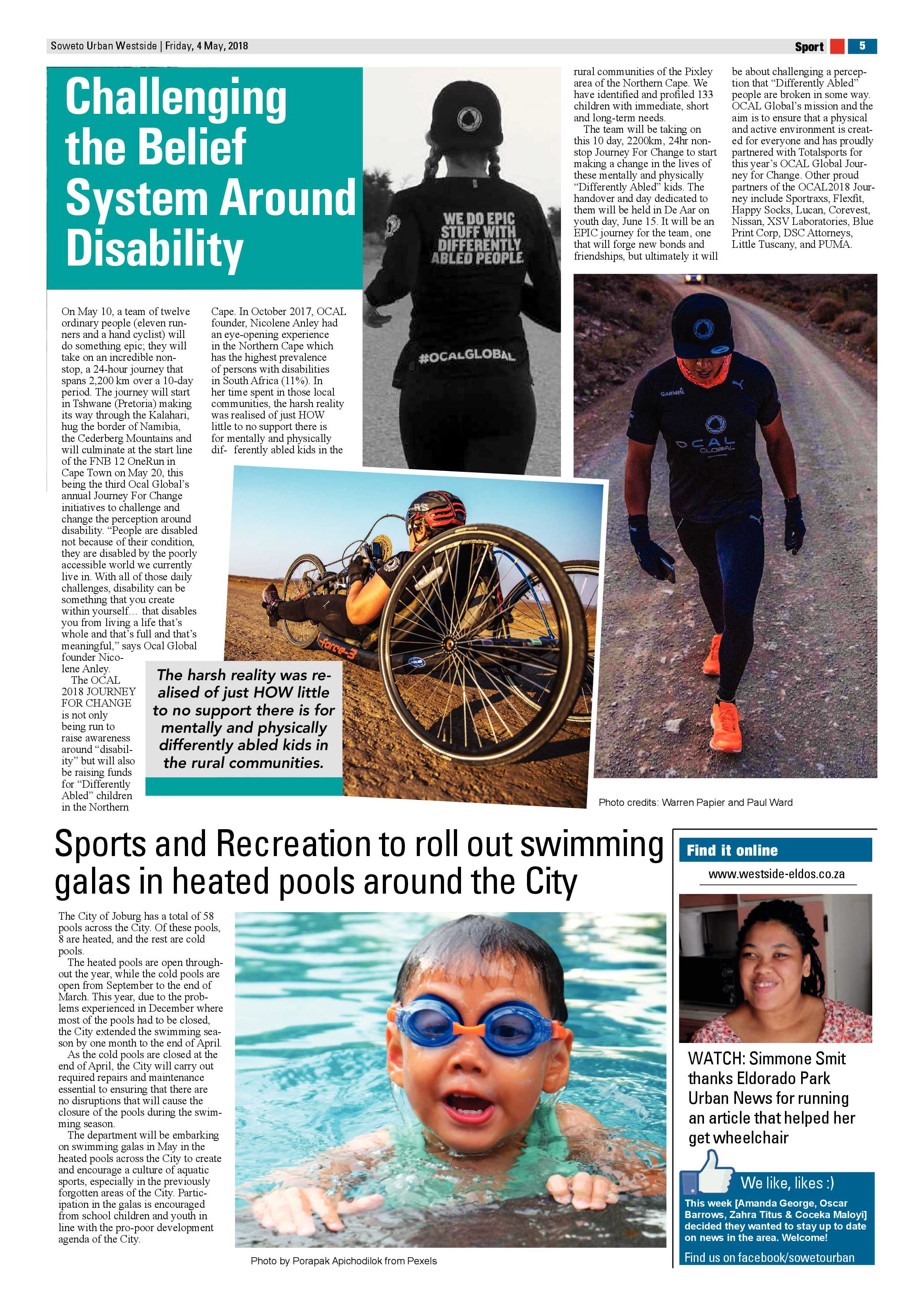 Westside – May 4, 2018 issue page 5