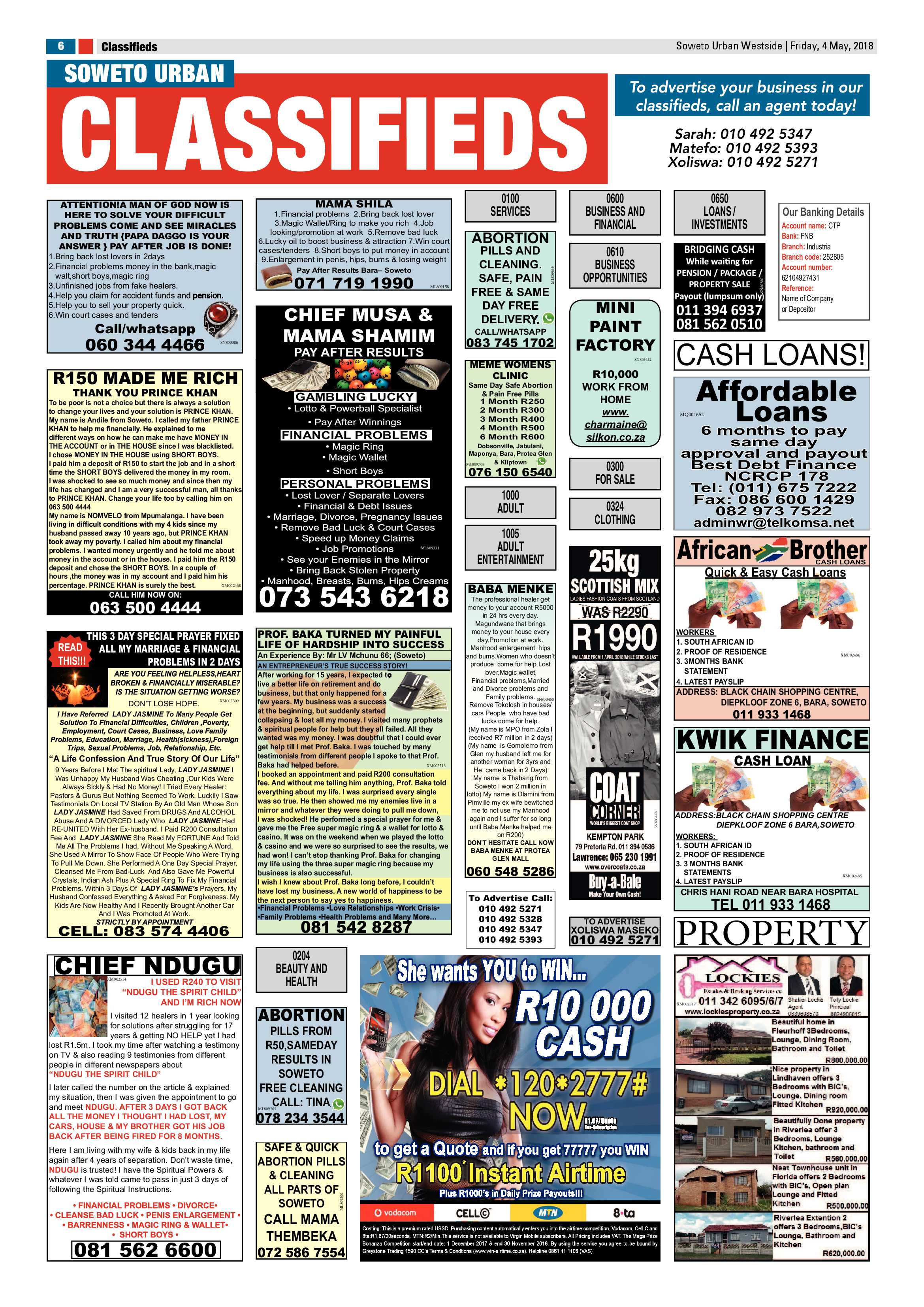Westside – May 4, 2018 issue page 6