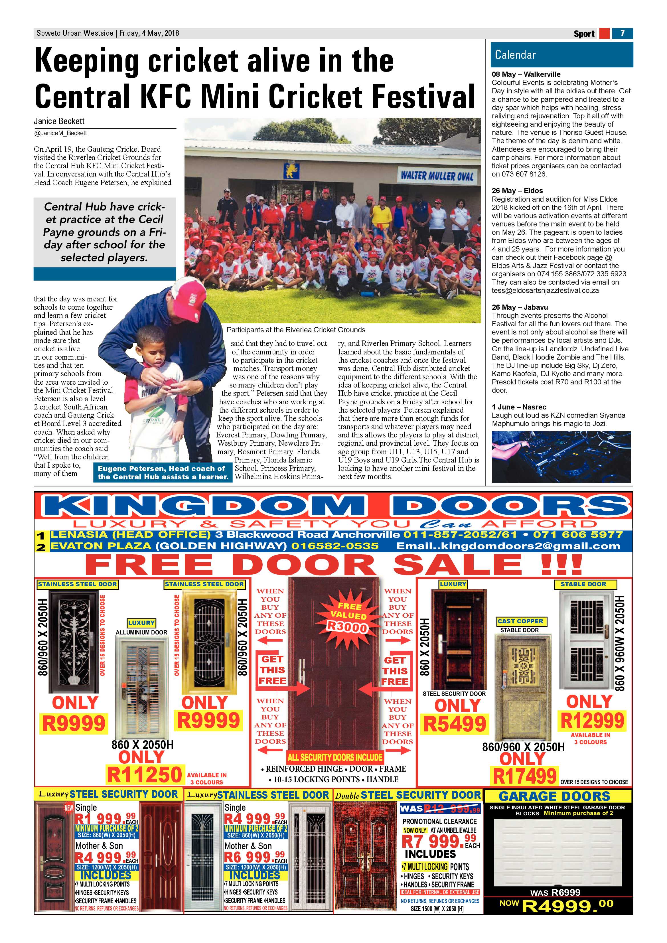 Westside – May 4, 2018 issue page 7