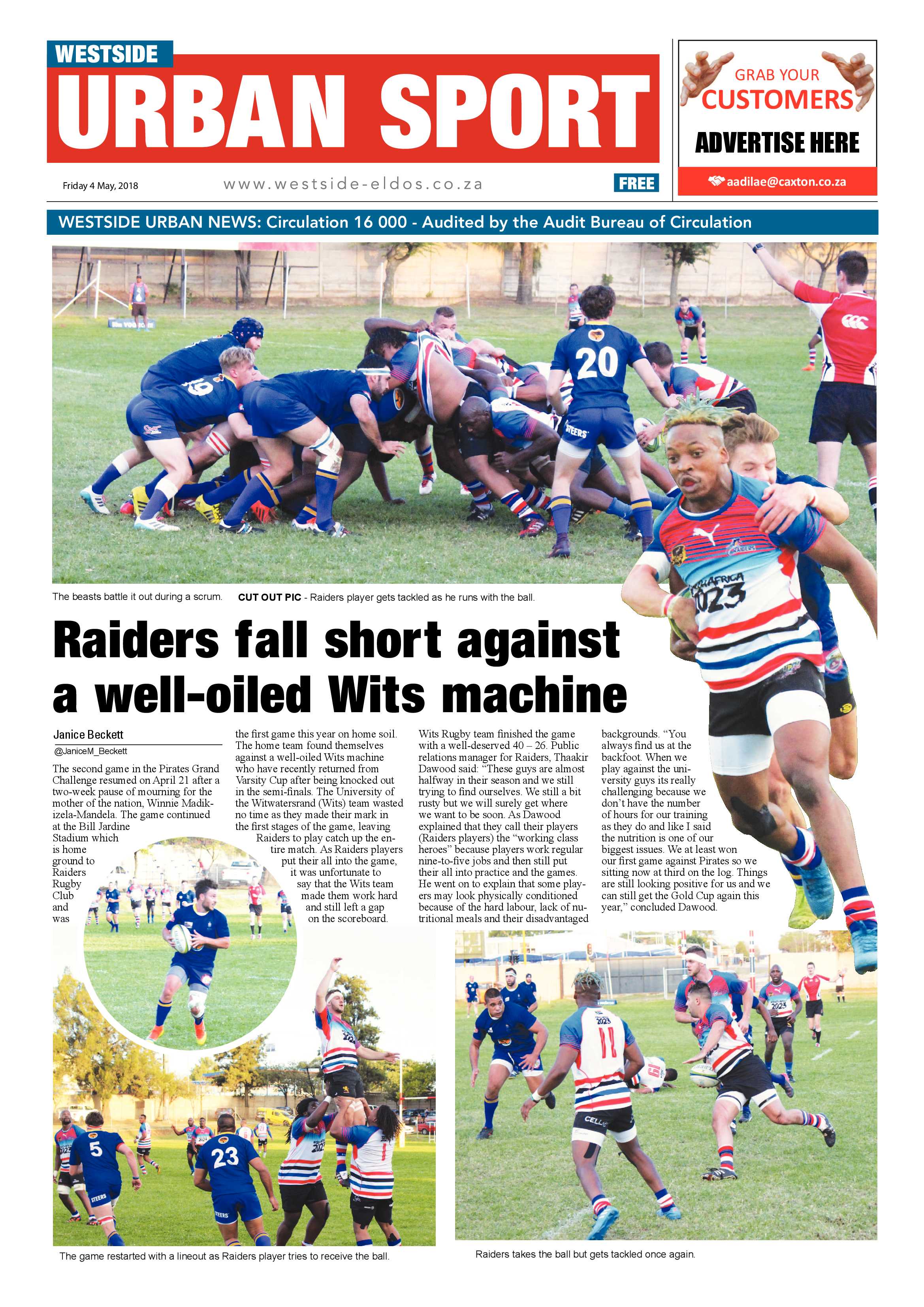Westside – May 4, 2018 issue page 8